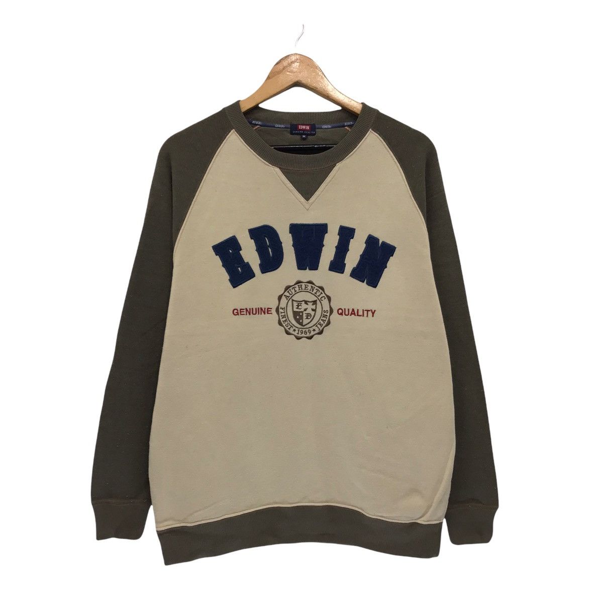 Edwin × Japanese Brand × Vintage Vintage Edwin Big Logo Spellout Sweatshirt Size US M / EU 48-50 / 2 - 1 Thumbnail