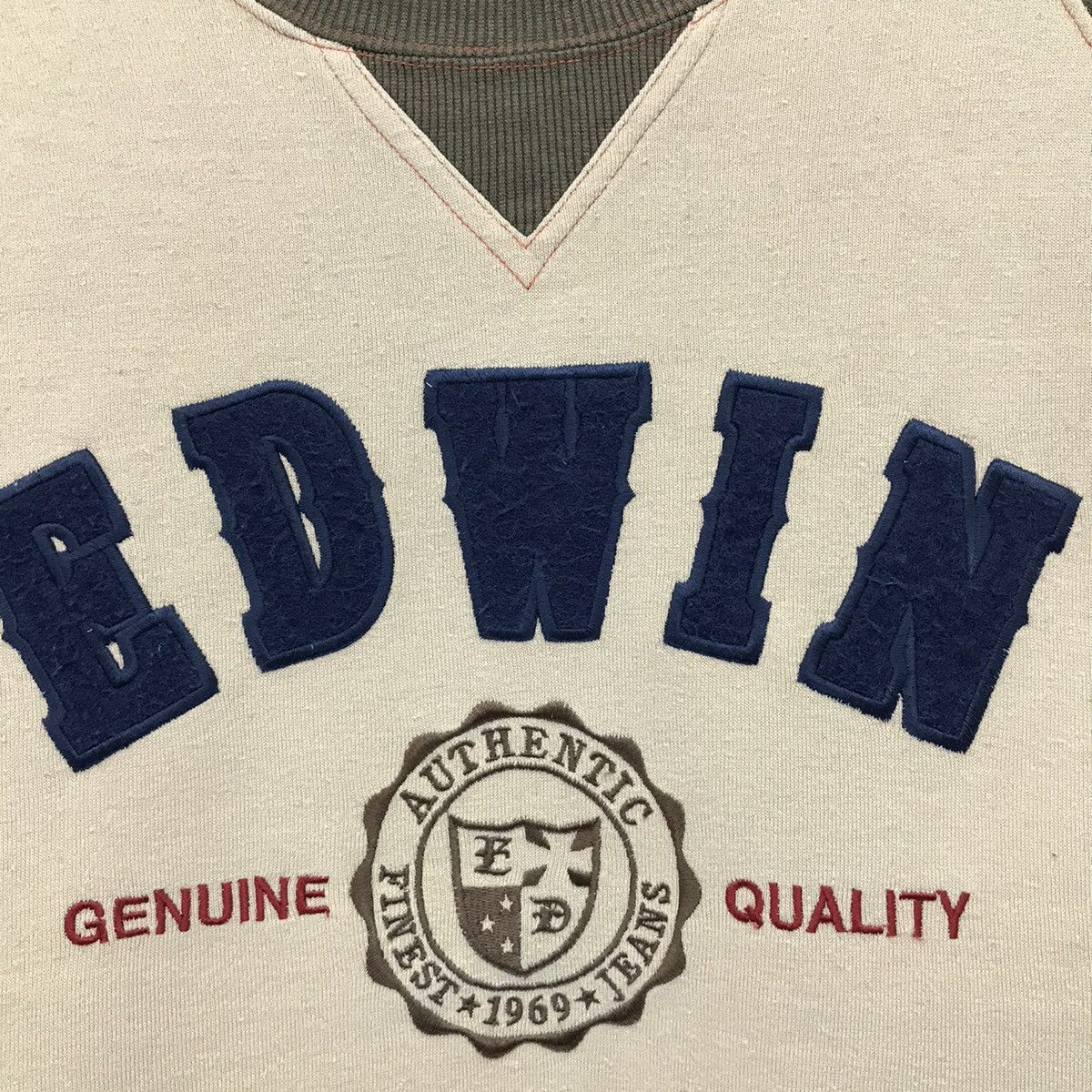 Edwin × Japanese Brand × Vintage Vintage Edwin Big Logo Spellout Sweatshirt Size US M / EU 48-50 / 2 - 3 Thumbnail
