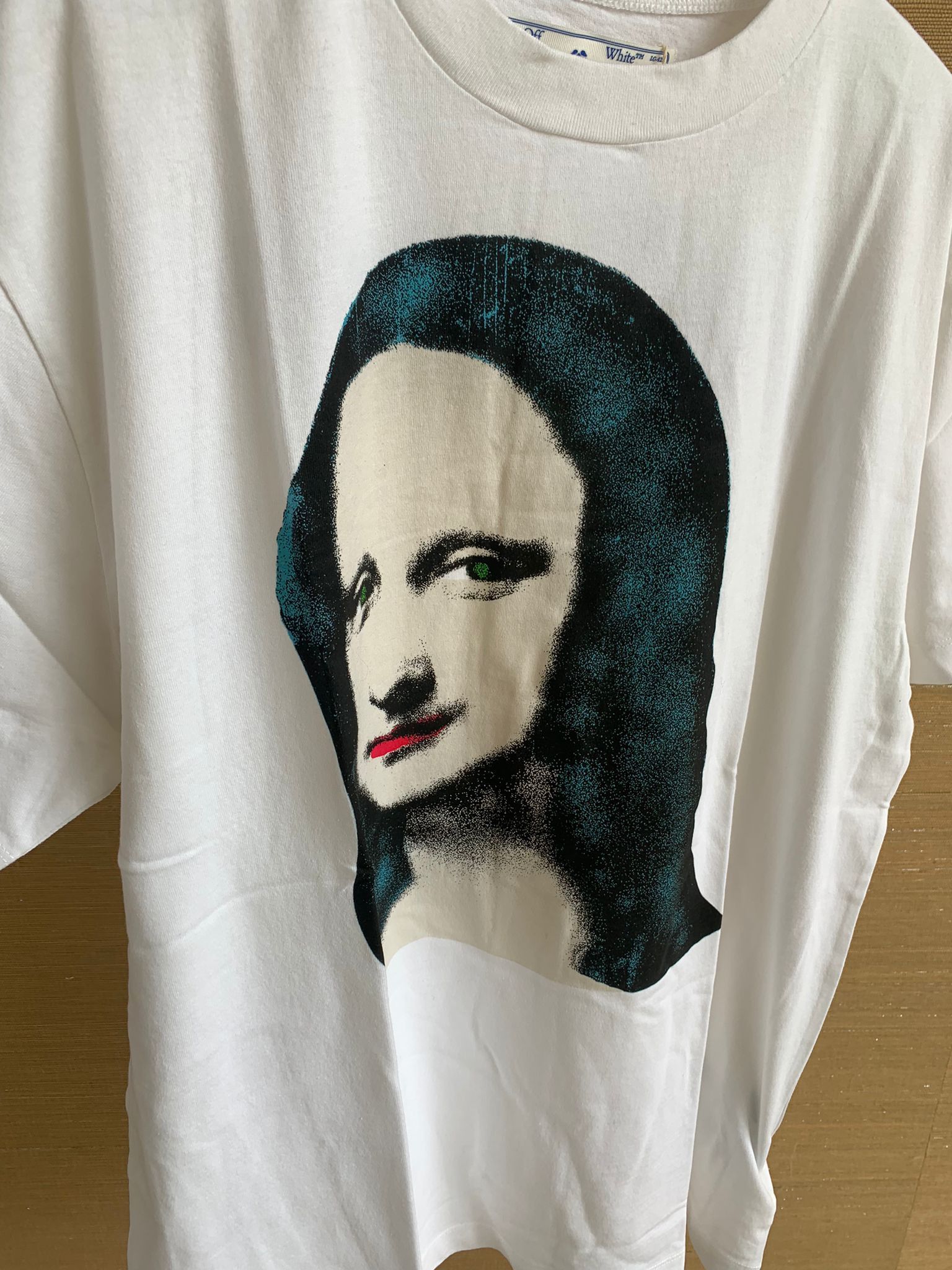 Off-White Madonna Print Tee, SS in White Size US XS / EU 42 / 0 - 6 Thumbnail