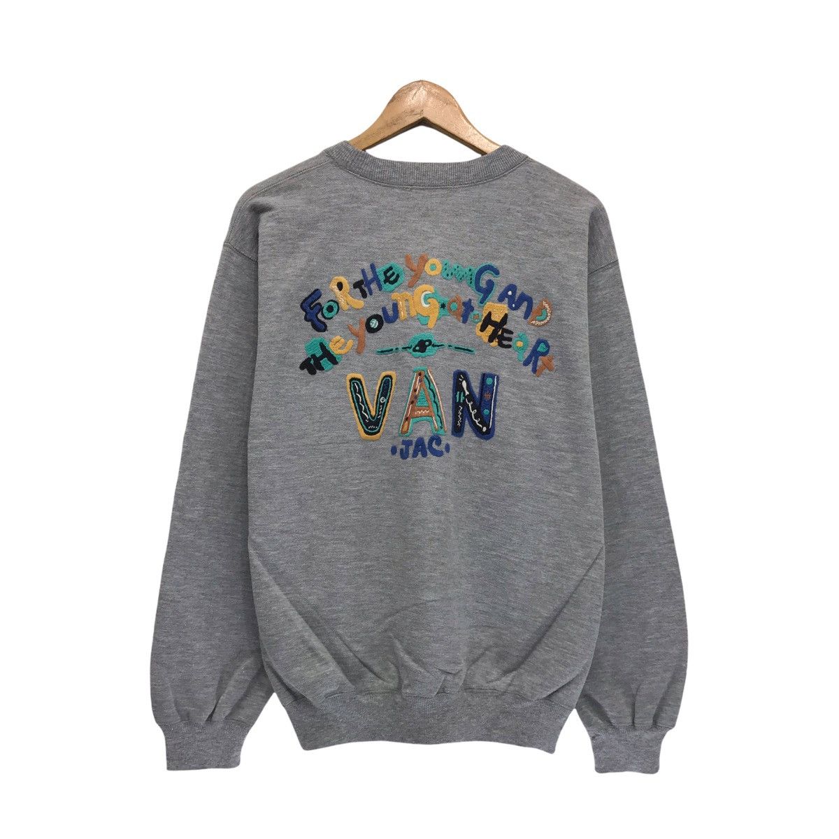 Japanese Brand × Vintage Vintage Van Jac Big Logo Art Design Sweatshirt Size US M / EU 48-50 / 2 - 1 Thumbnail