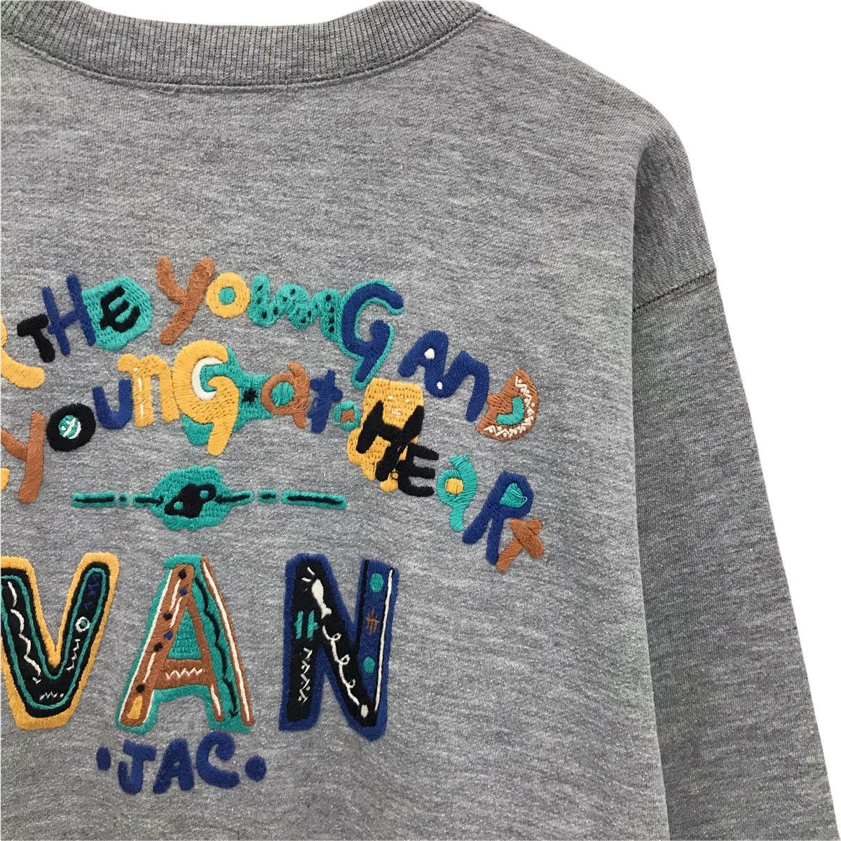 Japanese Brand × Vintage Vintage Van Jac Big Logo Art Design Sweatshirt Size US M / EU 48-50 / 2 - 3 Thumbnail