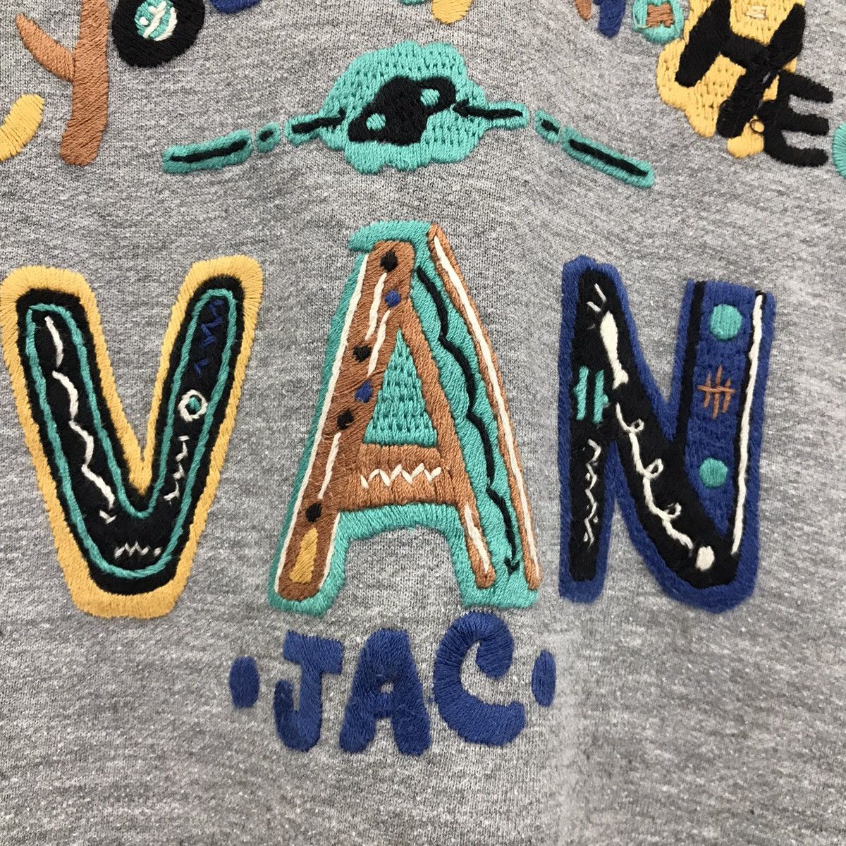 Japanese Brand × Vintage Vintage Van Jac Big Logo Art Design Sweatshirt Size US M / EU 48-50 / 2 - 6 Thumbnail