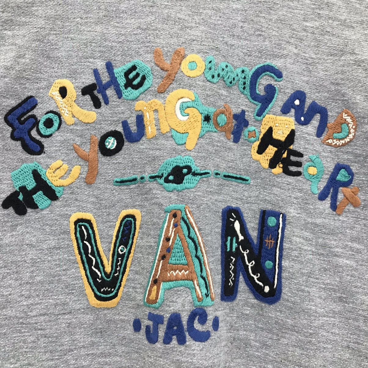 Japanese Brand × Vintage Vintage Van Jac Big Logo Art Design Sweatshirt Size US M / EU 48-50 / 2 - 4 Thumbnail