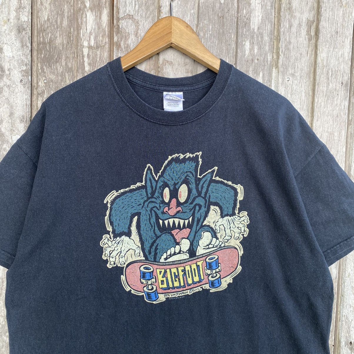 Vintage Thrashed Faded Vintage Y2K Ben Von Strawn Bigfoot Skate Tee Size US XL / EU 56 / 4 - 2 Thumbnail