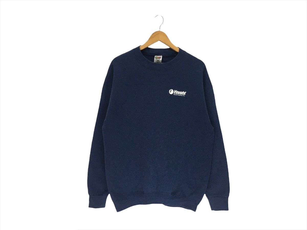 Hanes × Vintage Vintage Vought Aircraft industries inc Sweatshirt Size US L / EU 52-54 / 3 - 1 Thumbnail