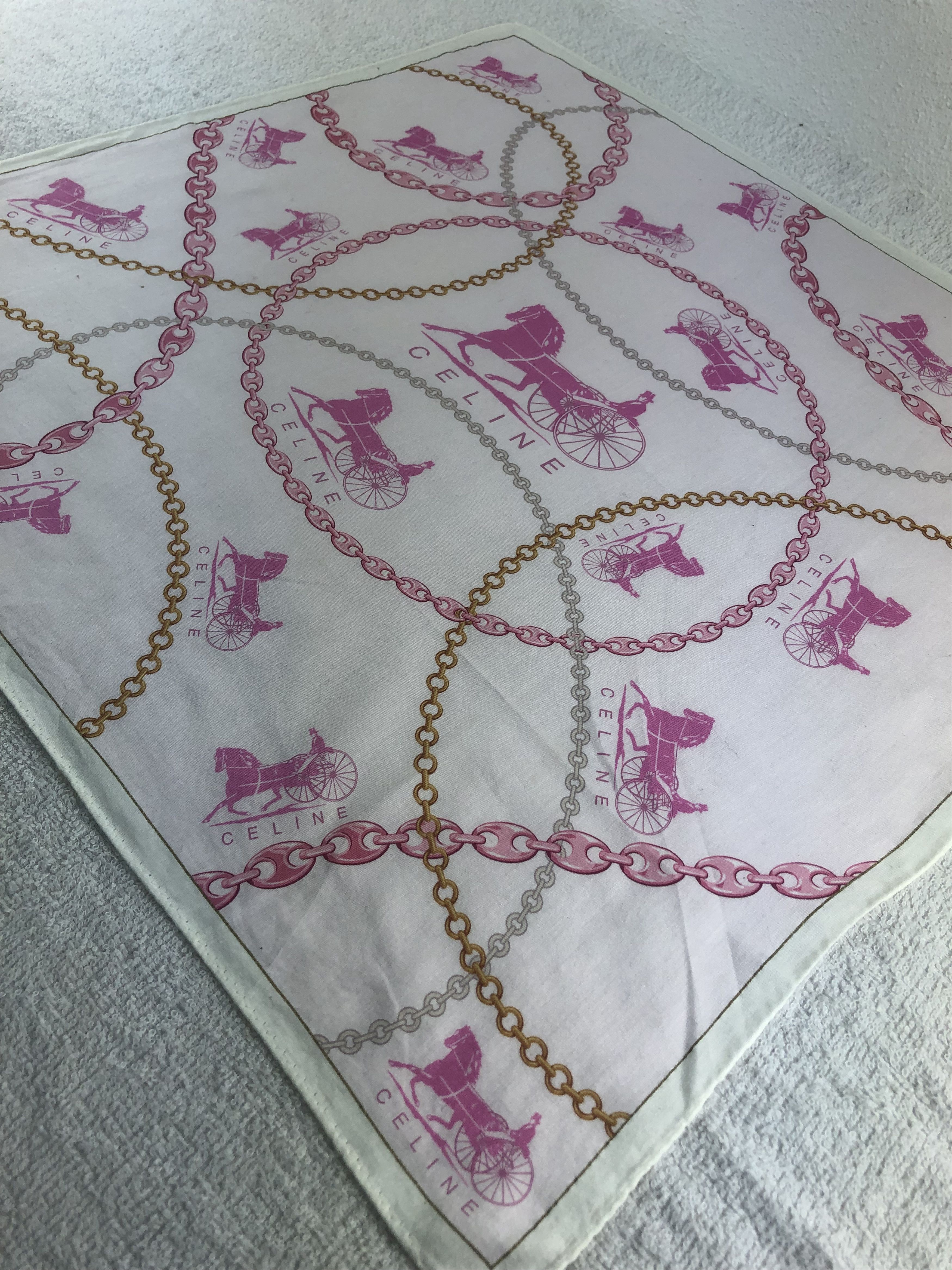 Celine Celine Handkerchief / Bandana / Neckerchief C227 Size ONE SIZE - 4 Thumbnail
