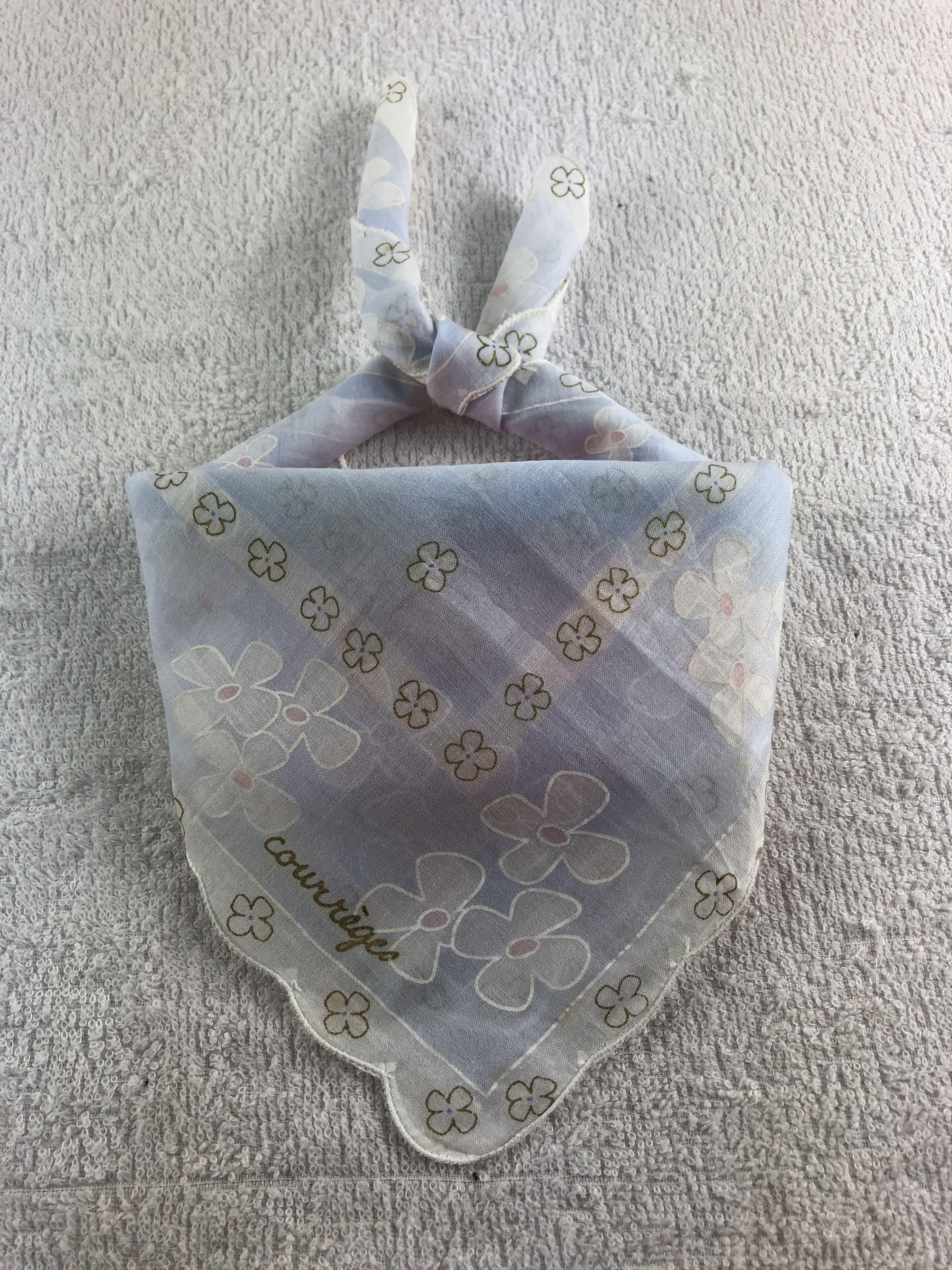 Courreges Courreges Handkerchief / Bandana / Neckerchief C221 Size ONE SIZE - 1 Thumbnail
