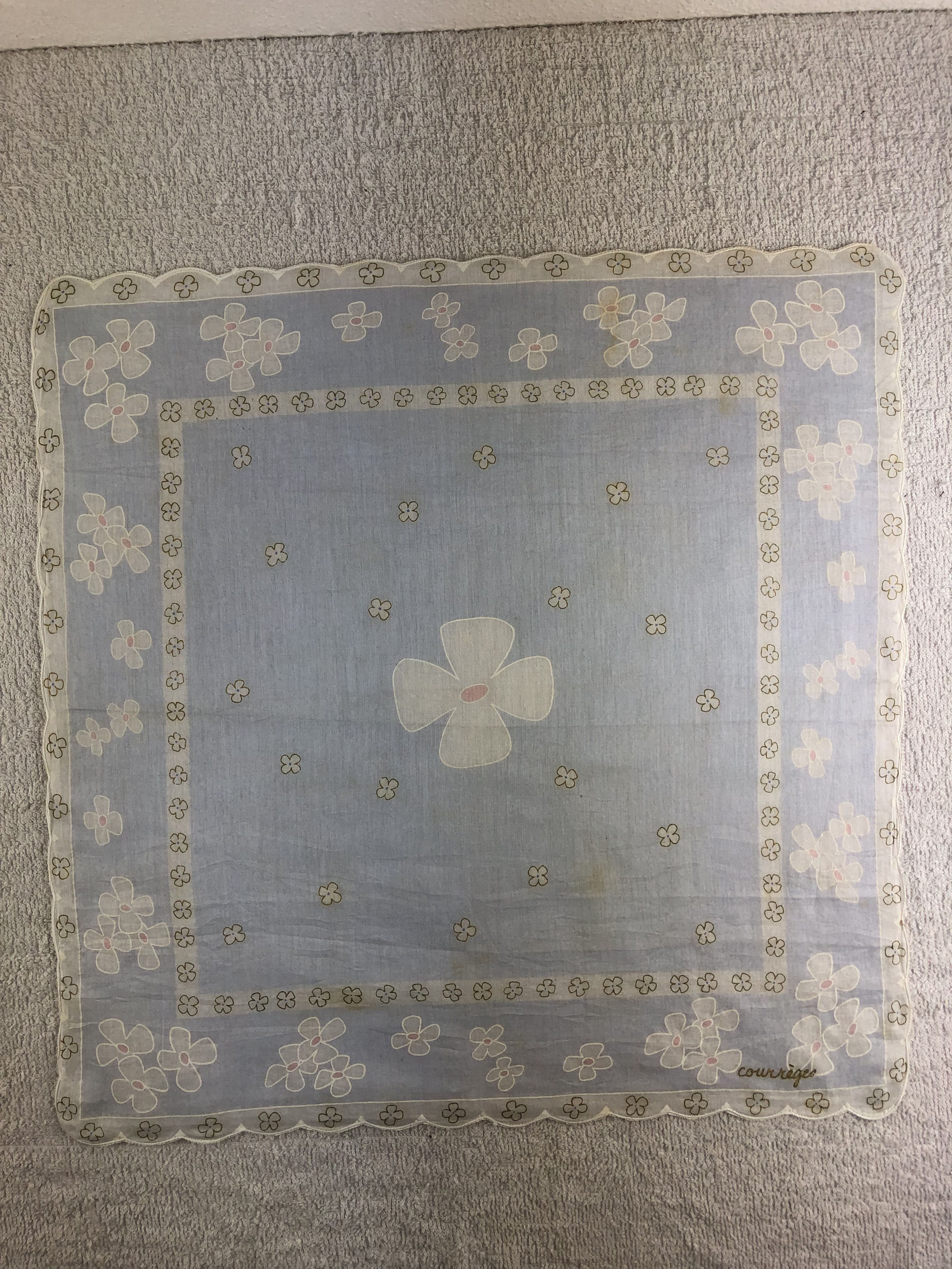 Courreges Courreges Handkerchief / Bandana / Neckerchief C221 Size ONE SIZE - 3 Thumbnail
