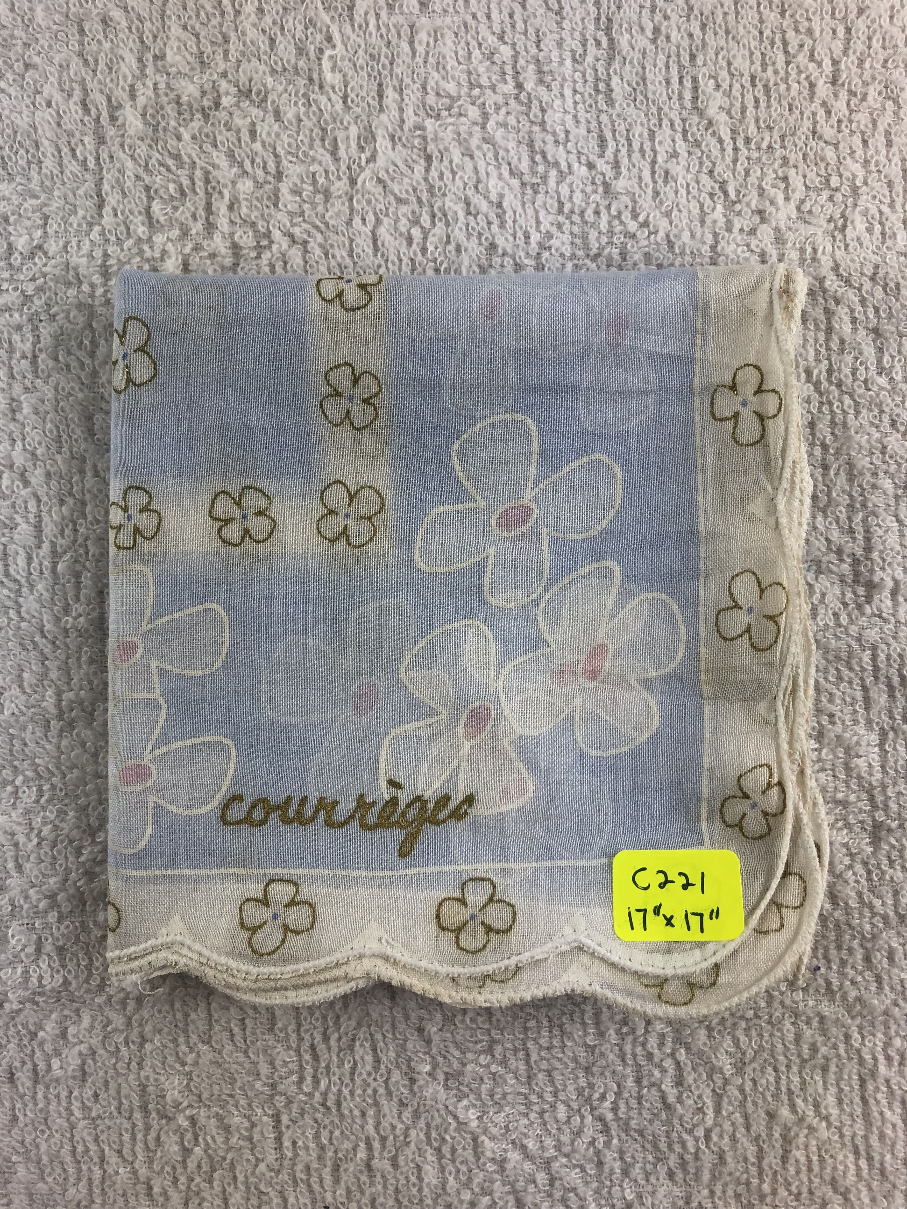 Courreges Courreges Handkerchief / Bandana / Neckerchief C221 Size ONE SIZE - 7 Thumbnail
