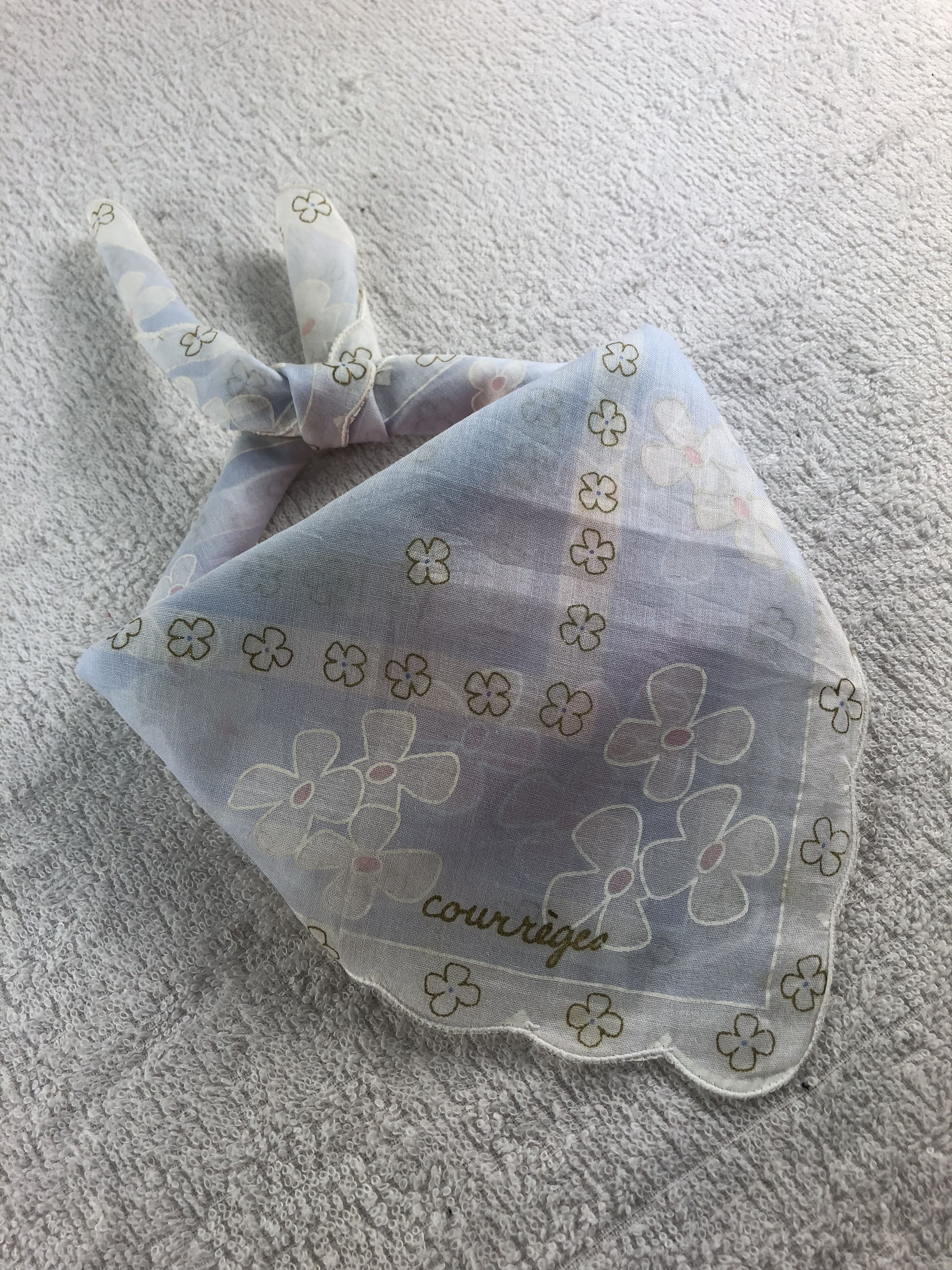 Courreges Courreges Handkerchief / Bandana / Neckerchief C221 Size ONE SIZE - 2 Thumbnail
