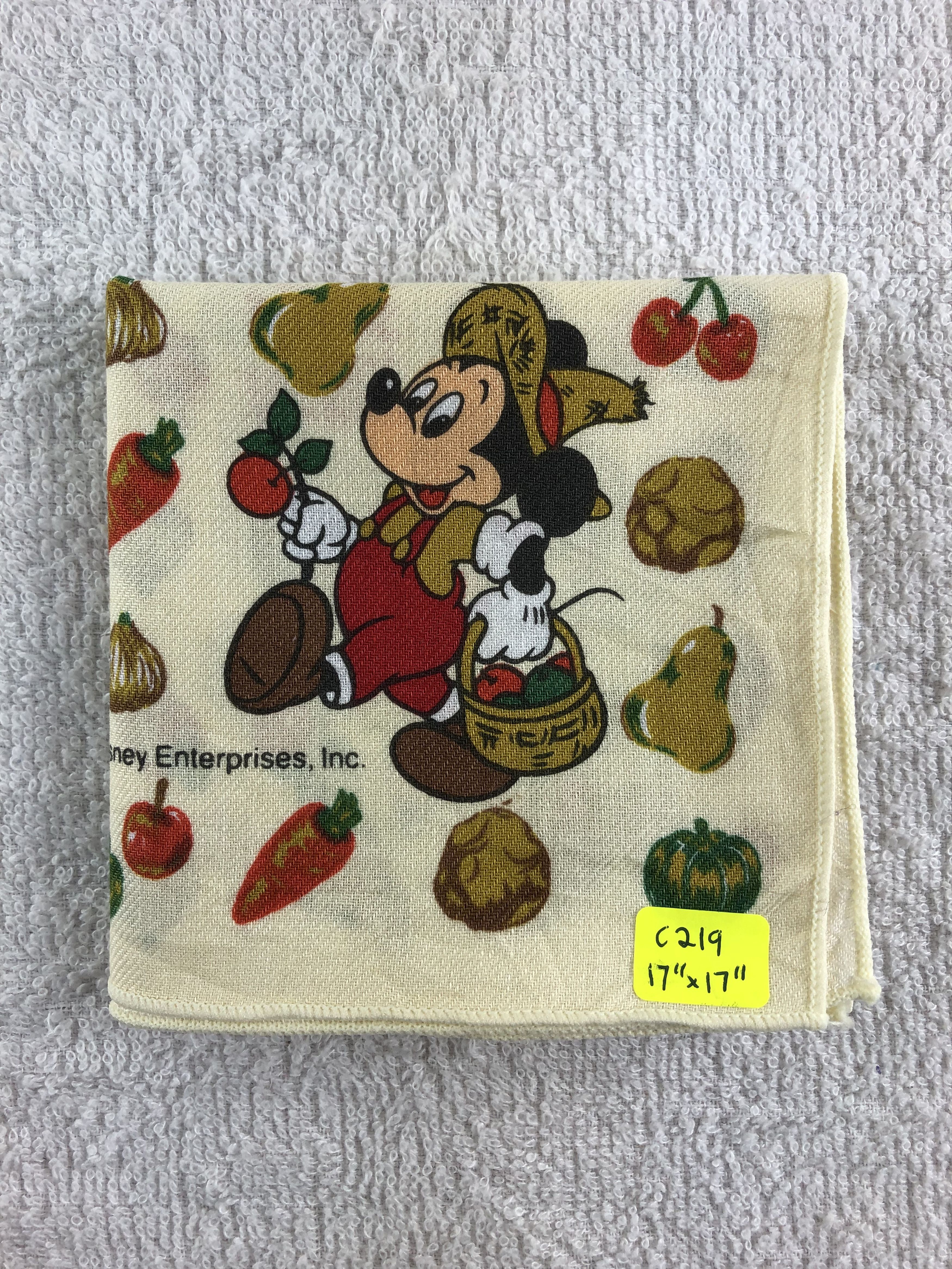 Disney Mickey Mouse Handkerchief / Bandana / Neckerchief C219 Size ONE SIZE - 6 Thumbnail