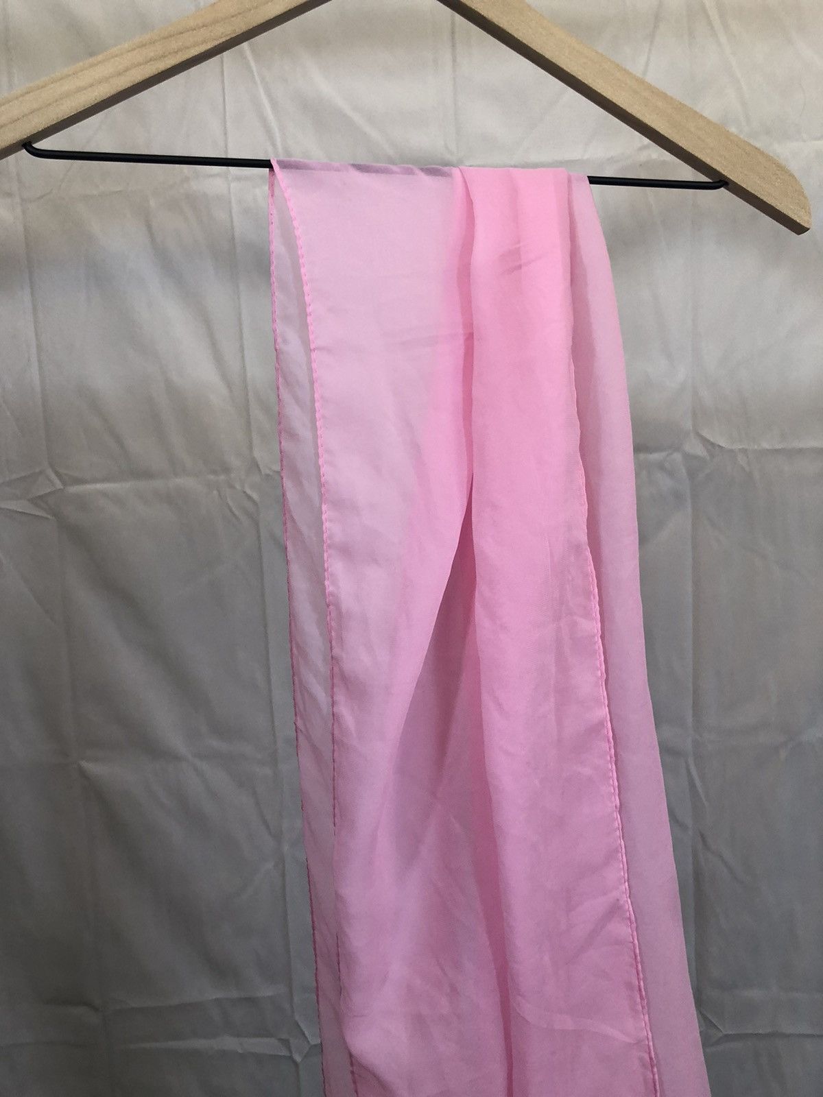 Vintage Vintage Sheer Pink Thin Scarf Wrap Size ONE SIZE - 5 Thumbnail