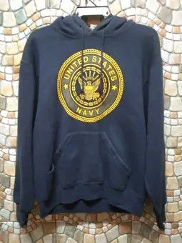 Vintage VINTAGE US NAVY HOODIE BIG LOGO Size US S / EU 44-46 / 1 - 3 Thumbnail