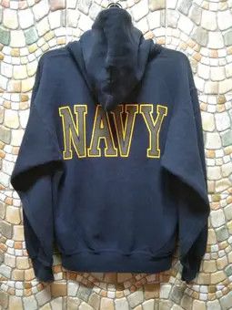 Vintage VINTAGE US NAVY HOODIE BIG LOGO Size US S / EU 44-46 / 1 - 2 Thumbnail