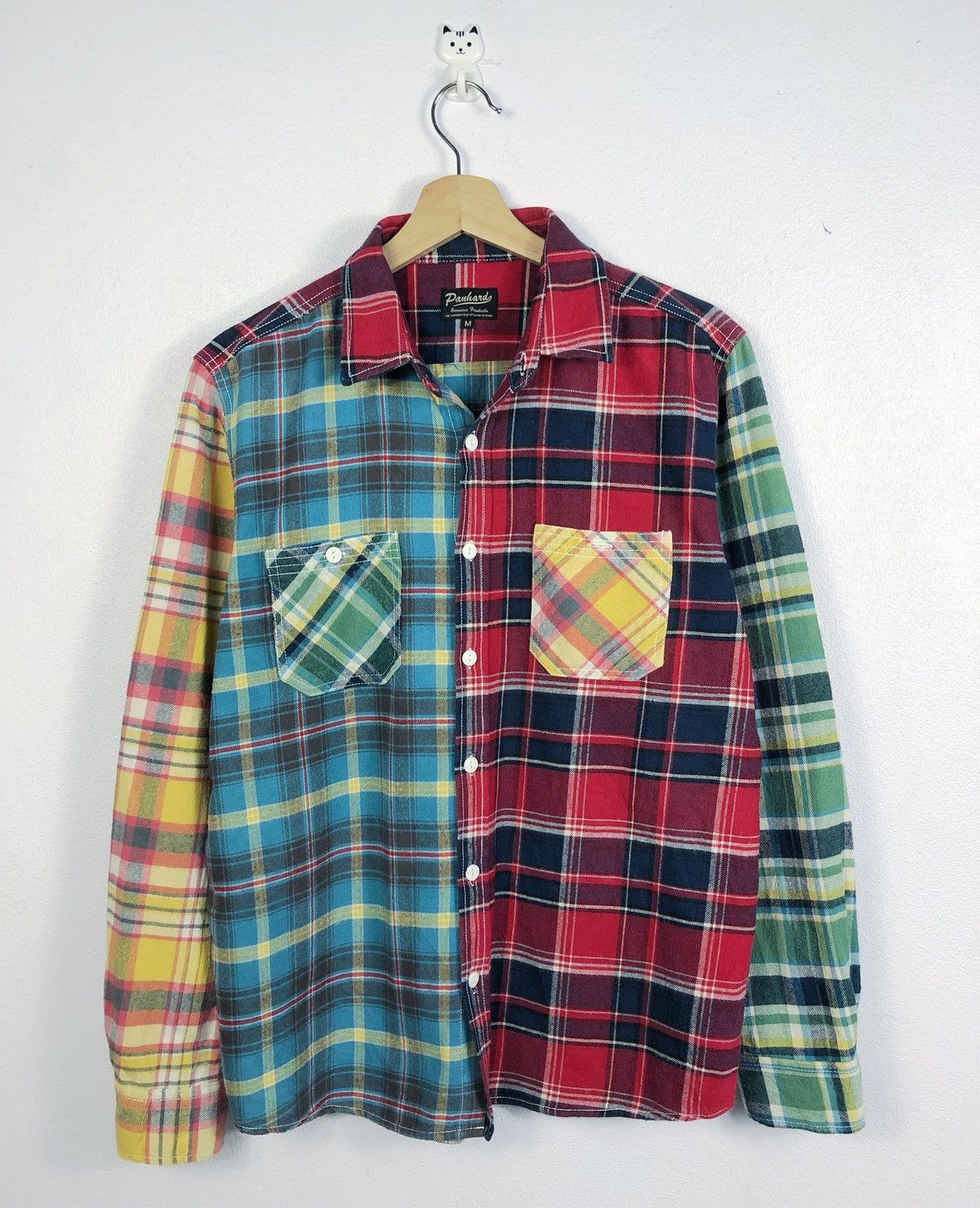 Flannel × Japanese Brand Rare Panhard Multicolor Flannel Size US M / EU 48-50 / 2 - 1 Thumbnail