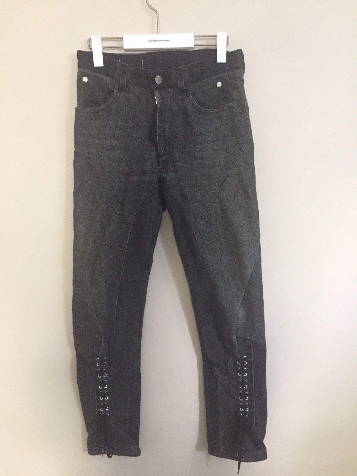 Takahiromiyashita The Soloist. AW14 Remake patchwork jodhpurs jeans Size US 28 / EU 44 - 2 Thumbnail