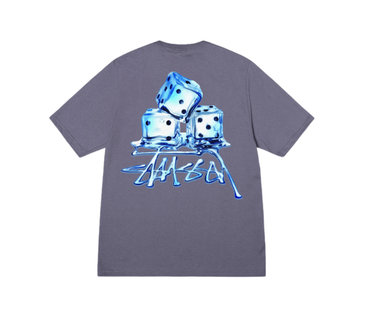 image of Hypebeast x Stussy Melted Tee Mauve • S, Men's (Size Small)