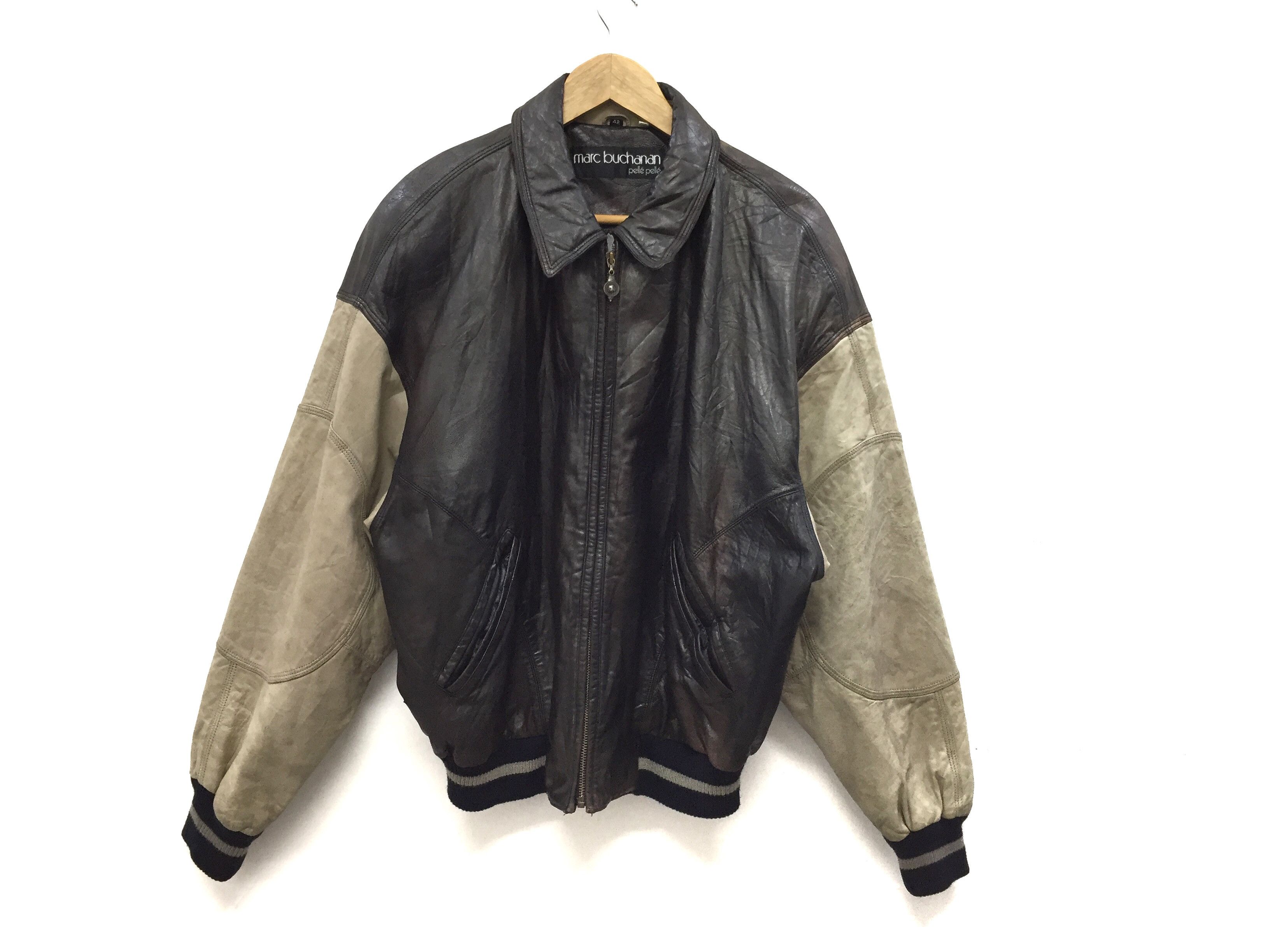 Marc Buchanan 1995 Marc buchanan Pelle Pelle 17 year of fashion leather Size US L / EU 52-54 / 3 - 4 Thumbnail