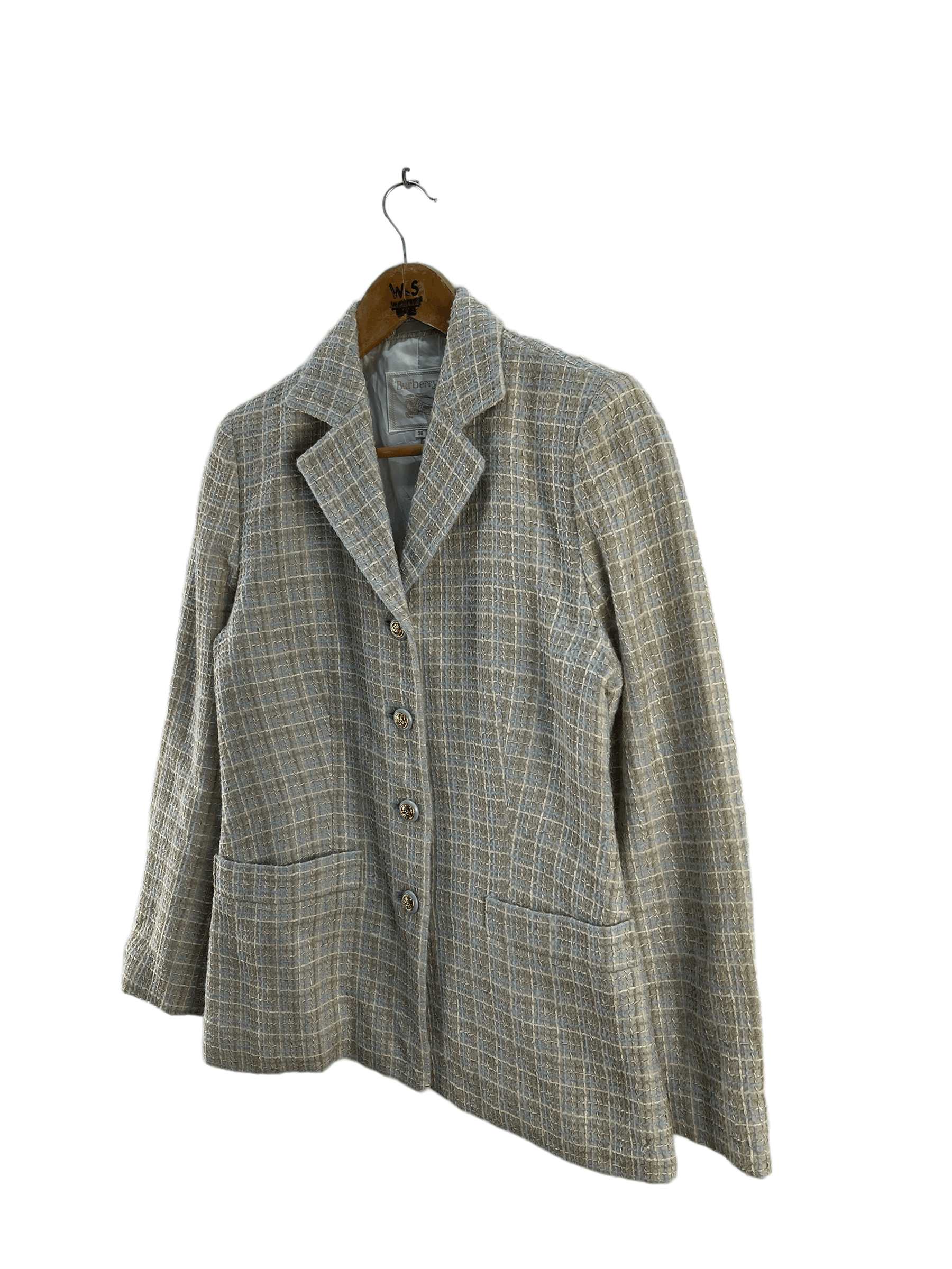 Burberry Vintage Burberrys Tweed Jacket Size US S / EU 44-46 / 1 - 5 Thumbnail