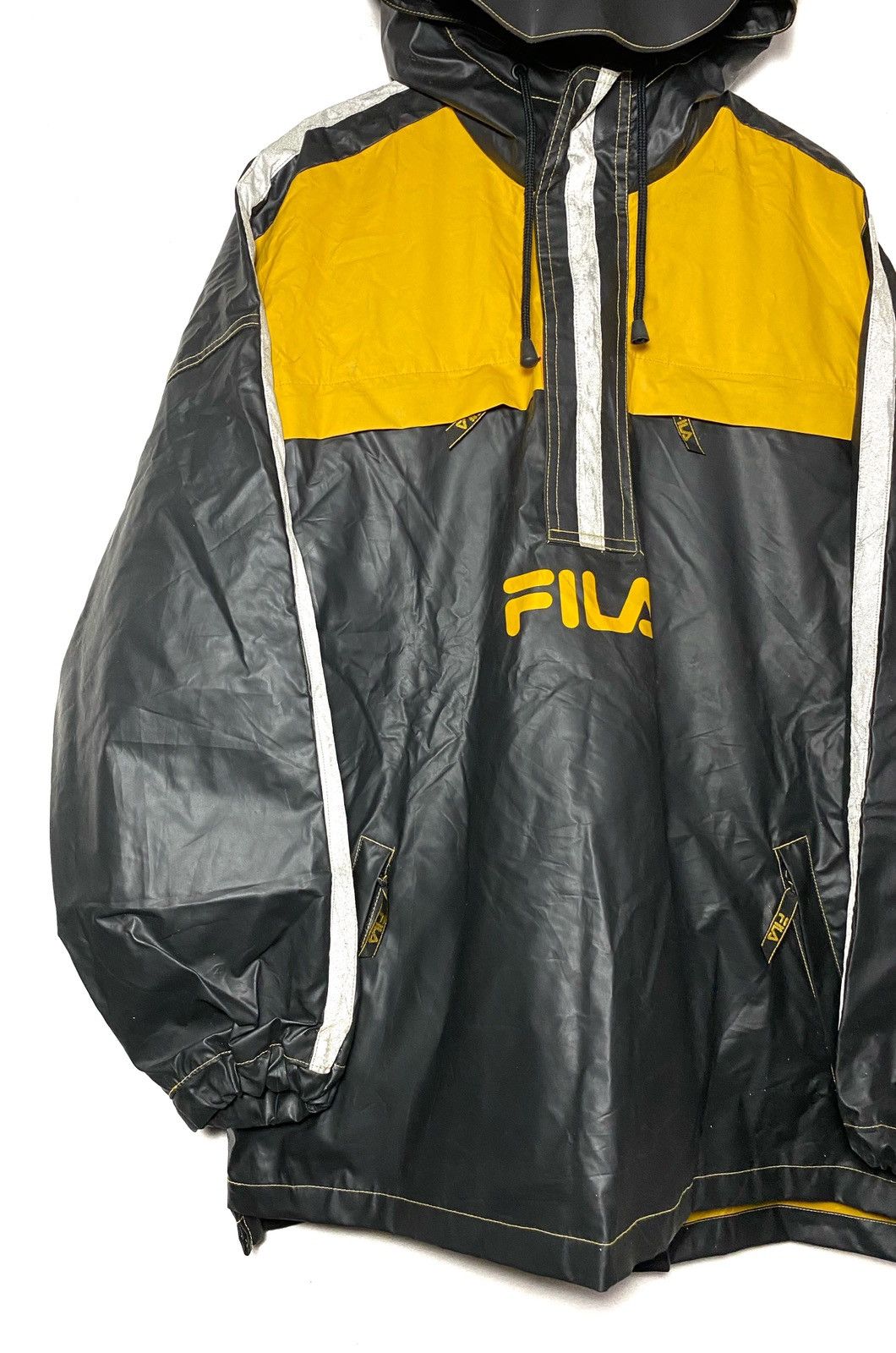 Fila Vintage 90s Fila Raincoat Two Tone Colour Size US L / EU 52-54 / 3 - 4 Thumbnail