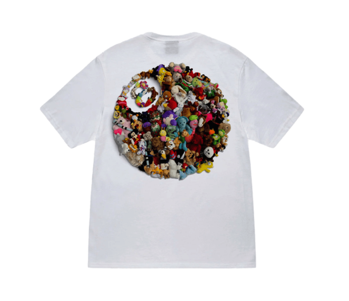image of Hypebeast x Stussy Plush Tee White • M, Men's (Size Medium)