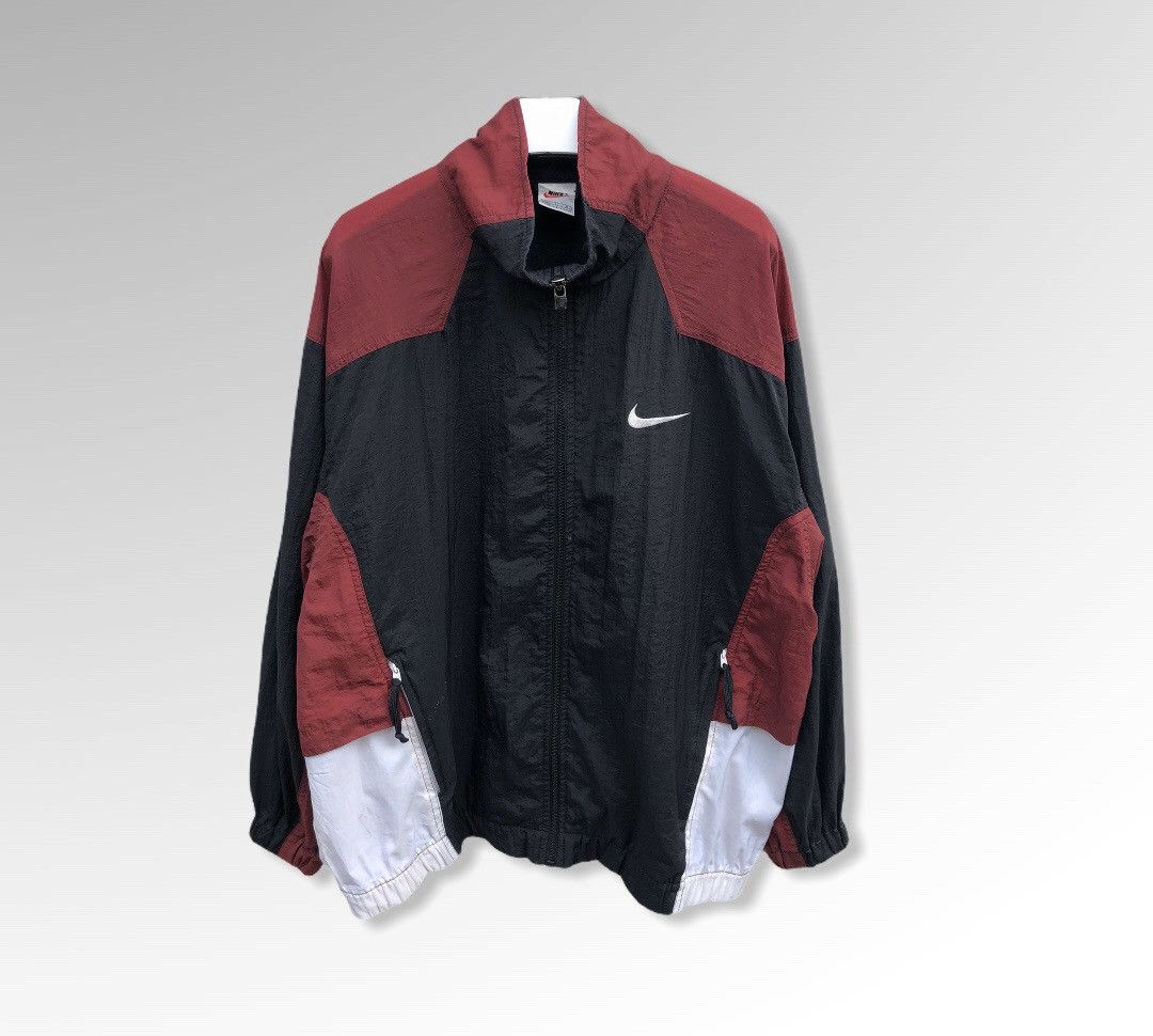 Nike Vintage Nike Colourblock Windbreaker Jacket Size US L / EU 52-54 / 3 - 1 Thumbnail
