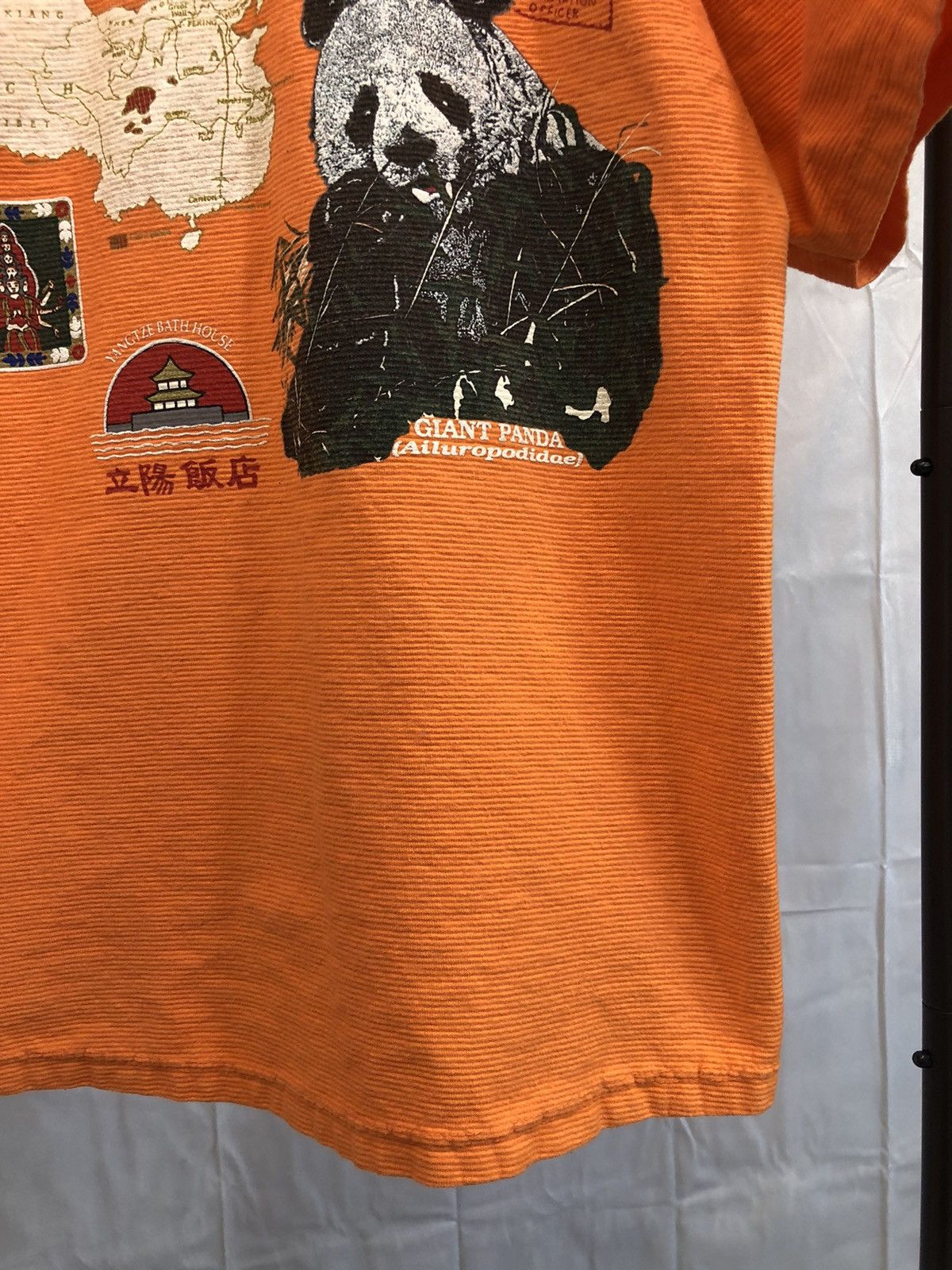 Vintage Vintage China Distressed Mock Neck Travel Tee Size US M / EU 48-50 / 2 - 7 Thumbnail