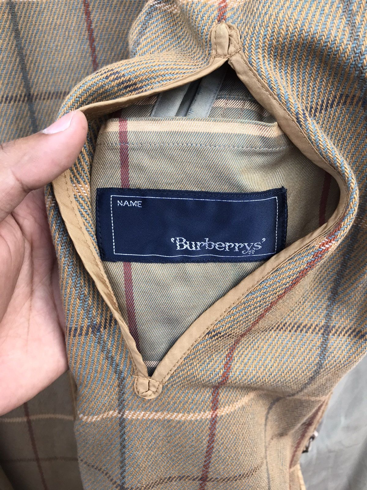 Burberry Vintage Burberrys Trench Coat Checkered Lining Long Jacket Size US L / EU 52-54 / 3 - 7 Thumbnail