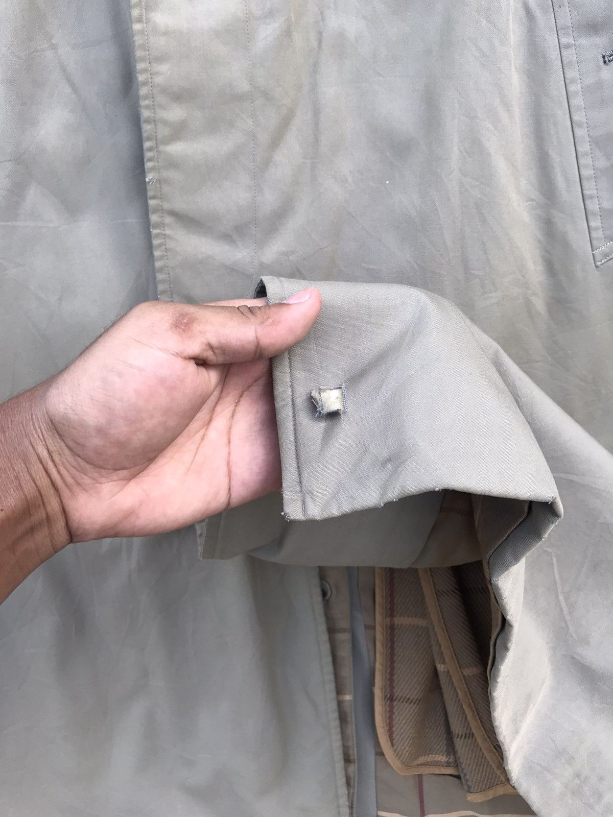 Burberry Vintage Burberrys Trench Coat Checkered Lining Long Jacket Size US L / EU 52-54 / 3 - 6 Thumbnail