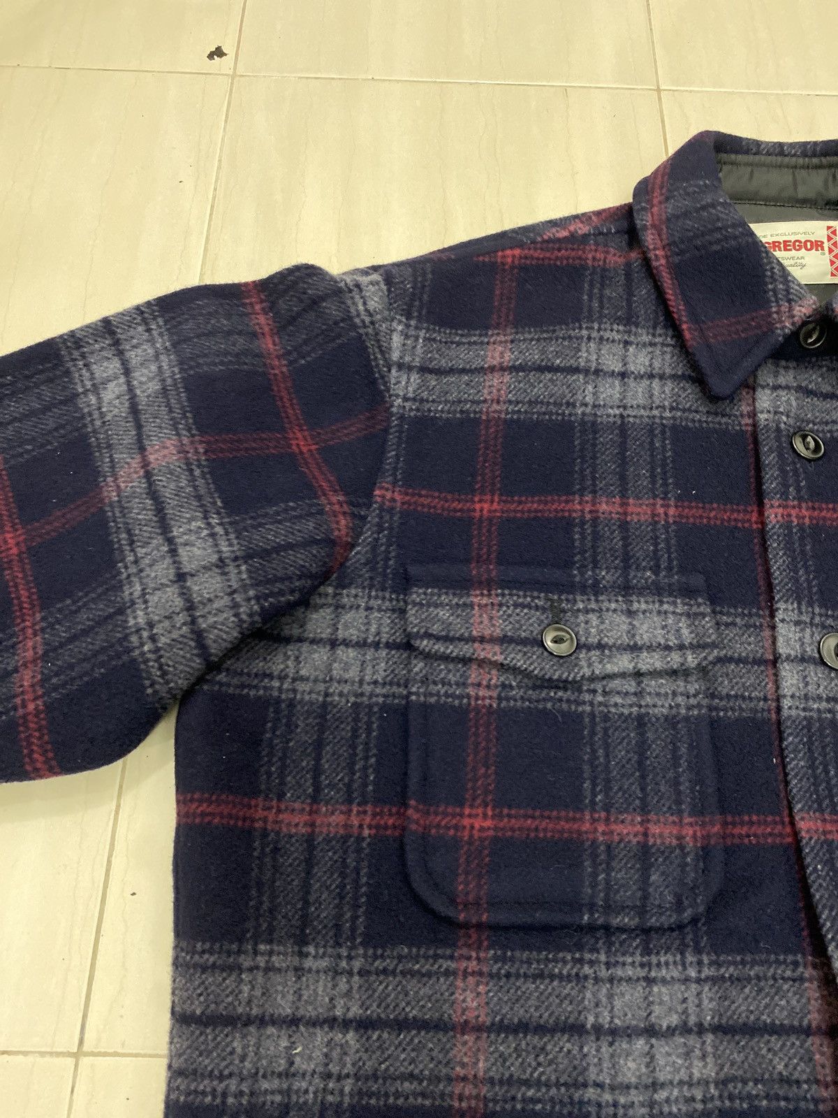 Flannel × McGregor × Vintage 🔥SALE🔥 VINTAGE MCGREGOR SPORTWEAR FLANNEL JACKET Size US L / EU 52-54 / 3 - 9 Thumbnail