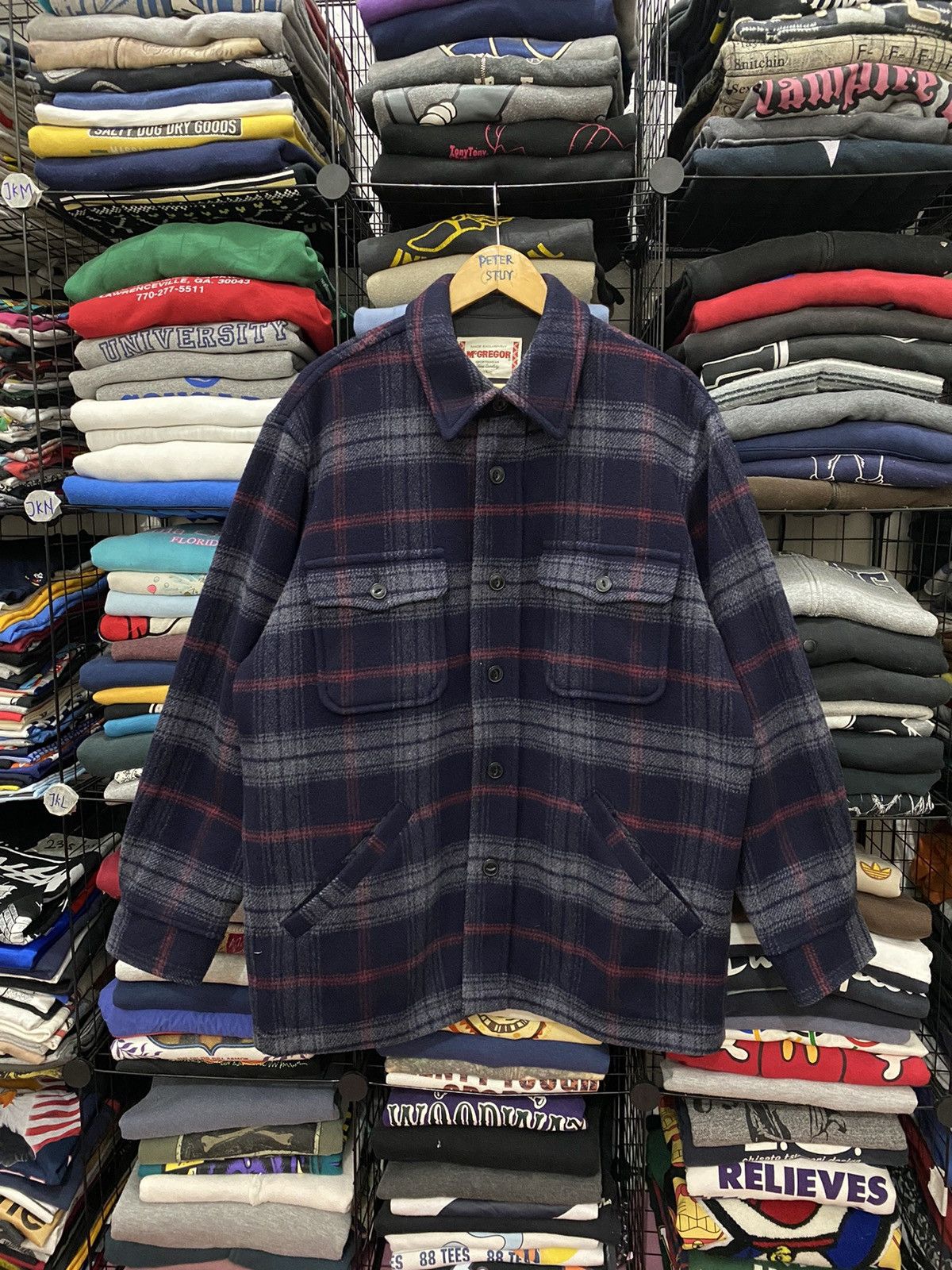 Flannel × McGregor × Vintage 🔥SALE🔥 VINTAGE MCGREGOR SPORTWEAR FLANNEL JACKET Size US L / EU 52-54 / 3 - 1 Thumbnail