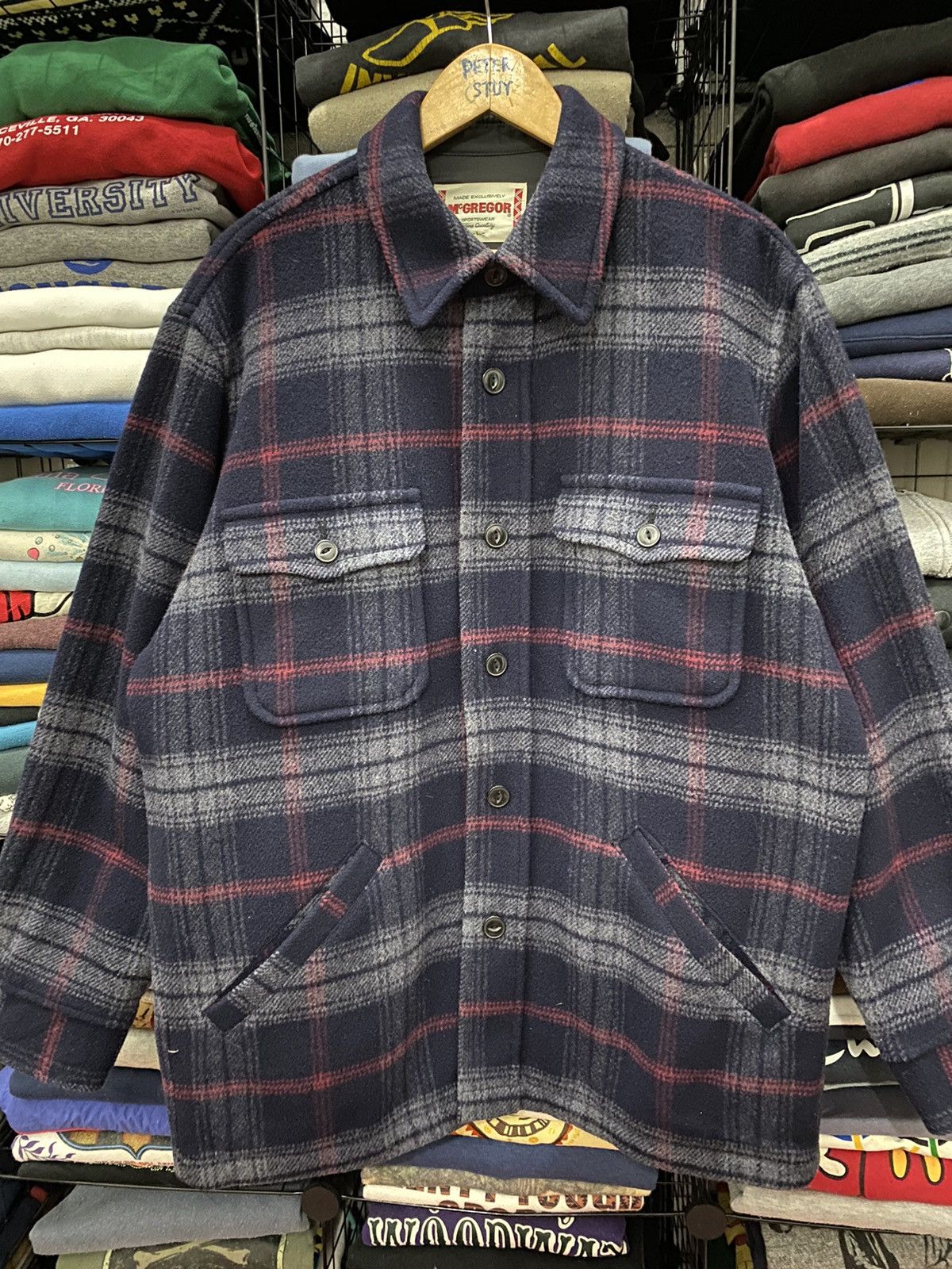 Flannel × McGregor × Vintage 🔥SALE🔥 VINTAGE MCGREGOR SPORTWEAR FLANNEL JACKET Size US L / EU 52-54 / 3 - 3 Thumbnail