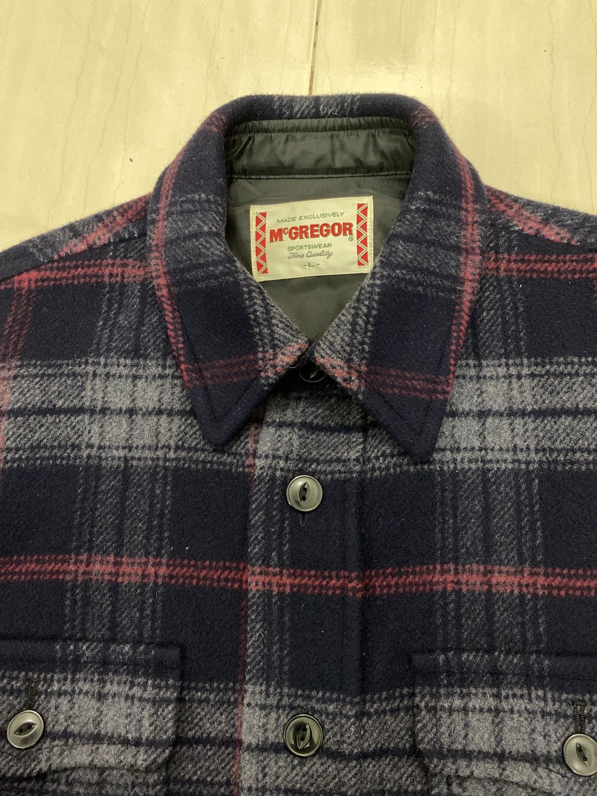 Flannel × McGregor × Vintage 🔥SALE🔥 VINTAGE MCGREGOR SPORTWEAR FLANNEL JACKET Size US L / EU 52-54 / 3 - 10 Thumbnail