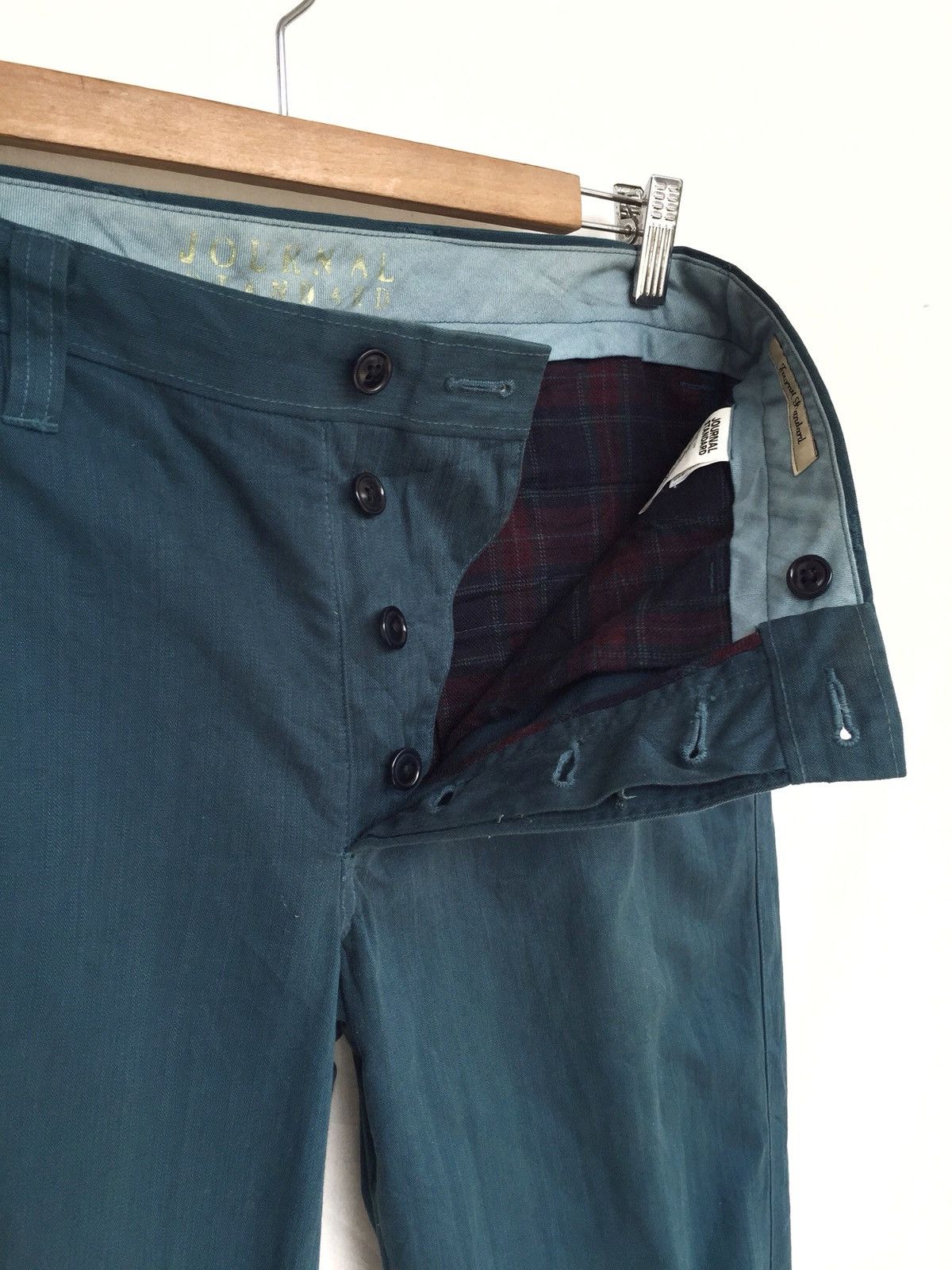 Journal Standard Green Slim Fit Chino Trousers Pants Size US 33 - 1 Thumbnail