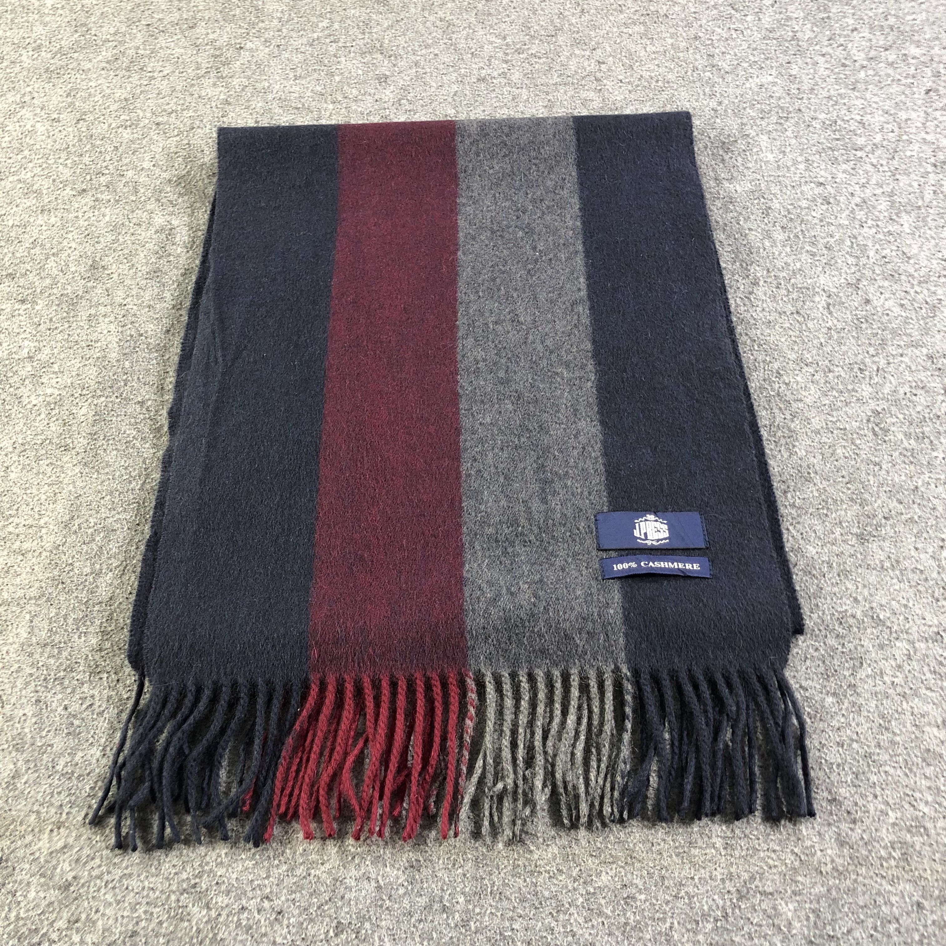 J. Press J. Press Cashmere Scarf Muffler V1238 Size ONE SIZE - 1 Thumbnail