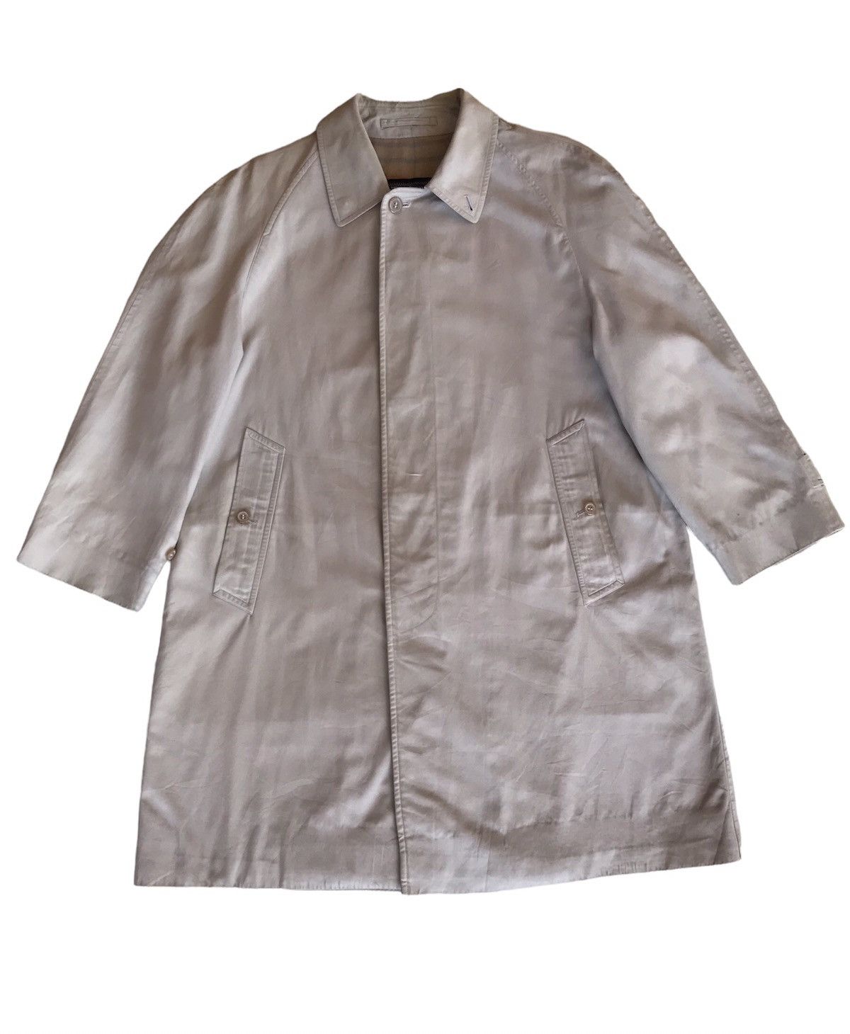 Burberry Vinatge 80s Burberry Prorsum Trench Coat Jacket Size US M / EU 48-50 / 2 - 2 Thumbnail