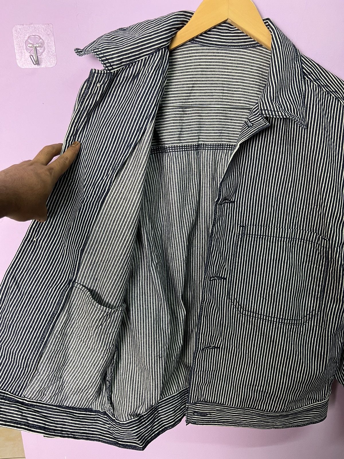 GU 🔥Gu Hickory Stripes Chore Jacket Size US S / EU 44-46 / 1 - 4 Thumbnail