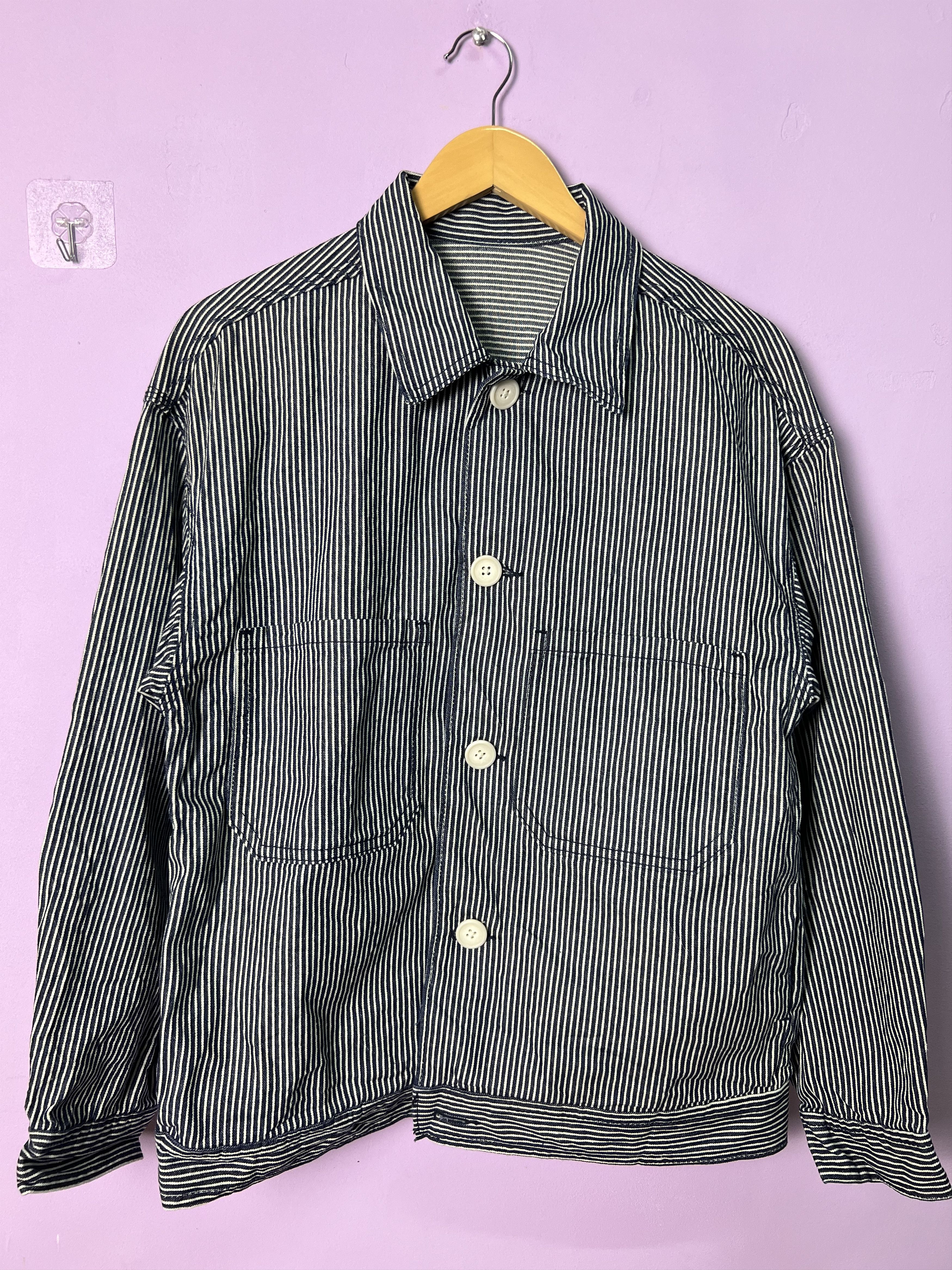 GU 🔥Gu Hickory Stripes Chore Jacket Size US S / EU 44-46 / 1 - 10 Thumbnail