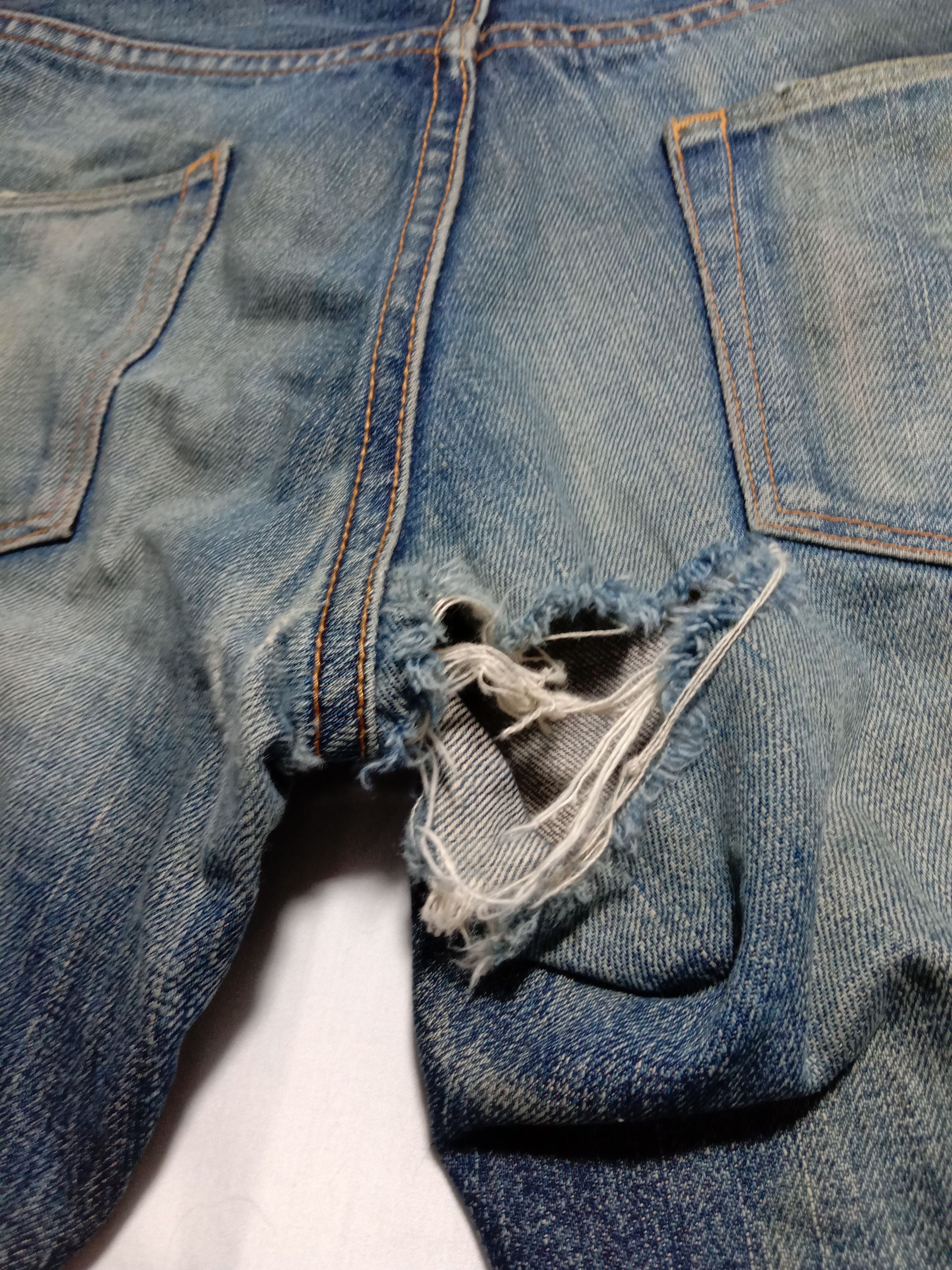 Japanese Brand Selvedge Jeans/Denim/Pants/Trousers Distressed Button Size 28" / US 6 / IT 42 - 9 Thumbnail