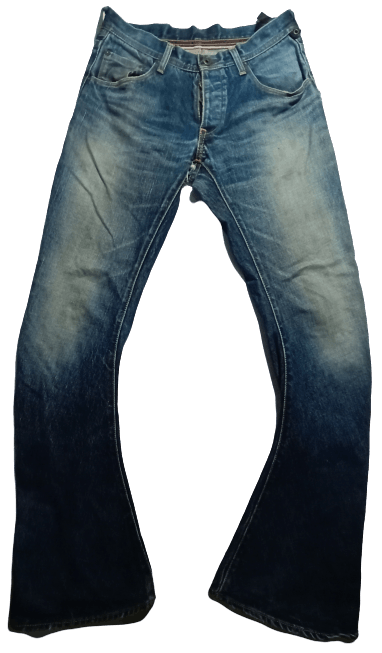 Japanese Brand Selvedge Jeans/Denim/Pants/Trousers Distressed Button Size 28" / US 6 / IT 42 - 1 Thumbnail