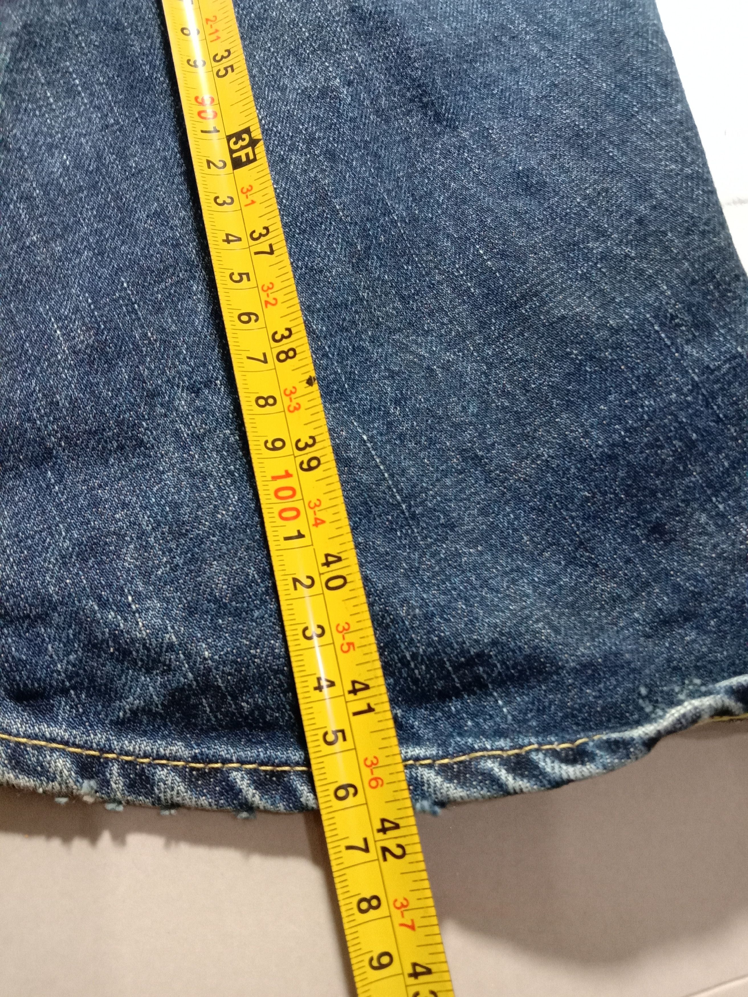 Japanese Brand Selvedge Jeans/Denim/Pants/Trousers Distressed Button Size 28" / US 6 / IT 42 - 7 Thumbnail