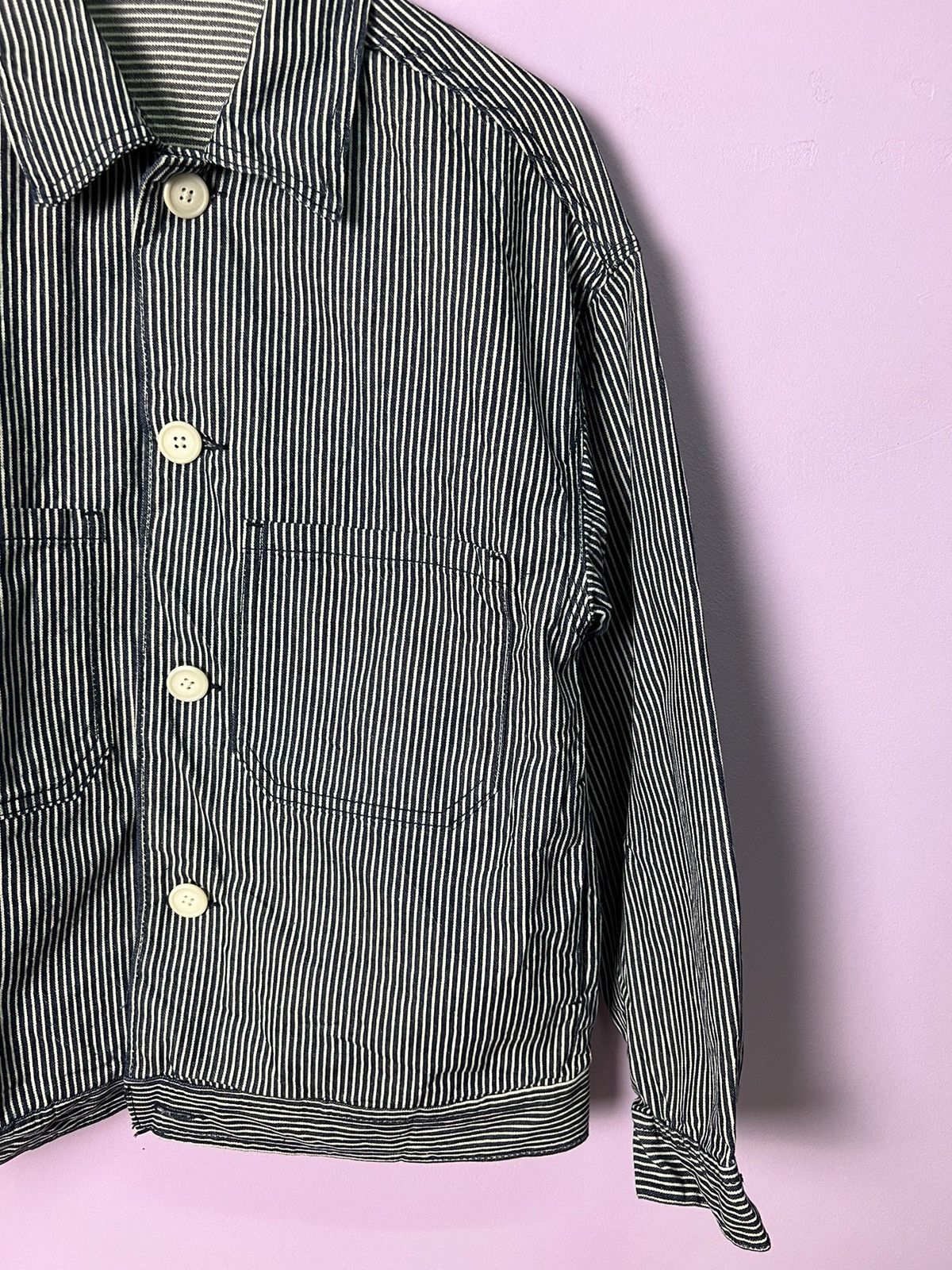 GU 🔥Gu Hickory Stripes Chore Jacket Size US S / EU 44-46 / 1 - 6 Thumbnail