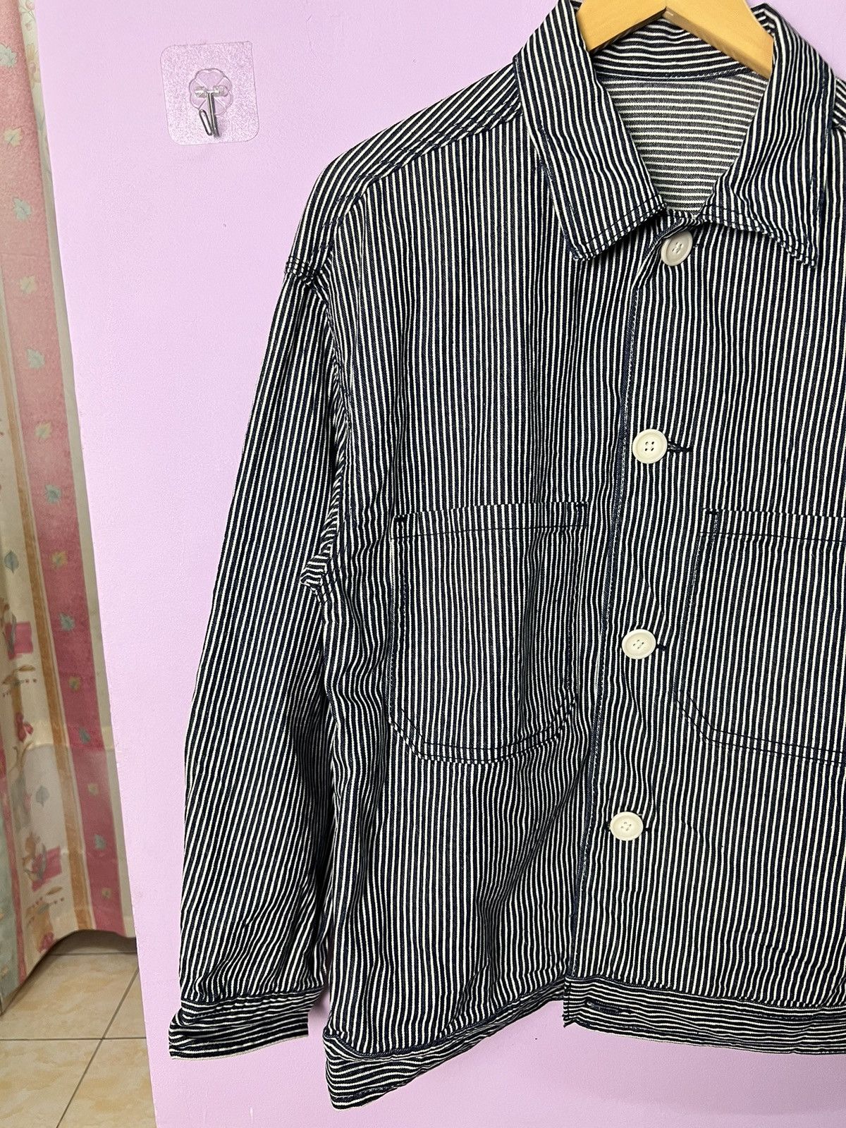 GU 🔥Gu Hickory Stripes Chore Jacket Size US S / EU 44-46 / 1 - 5 Thumbnail