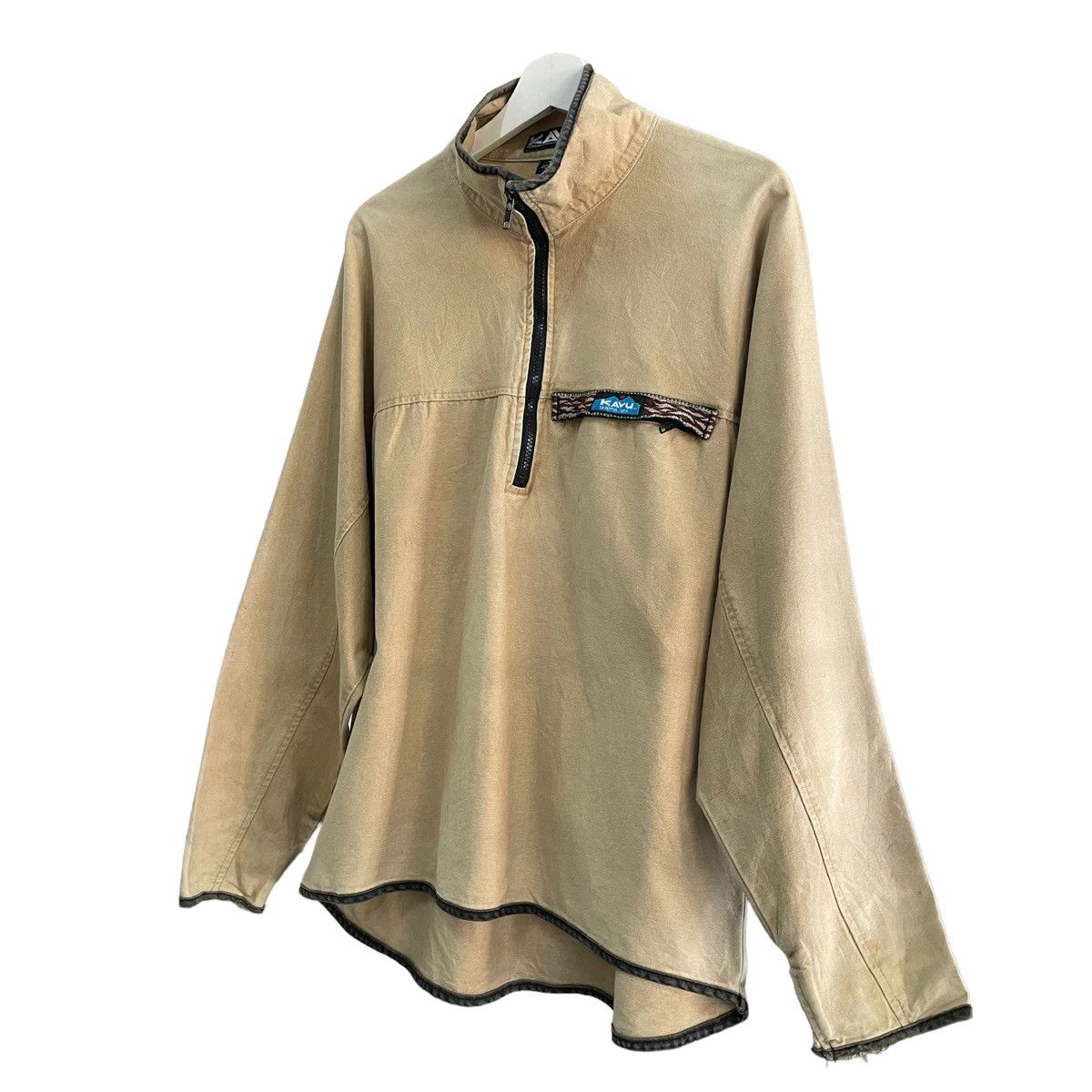 KAVU × Mountain Research × Vintage 💥 90s KAVU BEIGE VINTAGE SWEATER Size US M / EU 48-50 / 2 - 2 Thumbnail