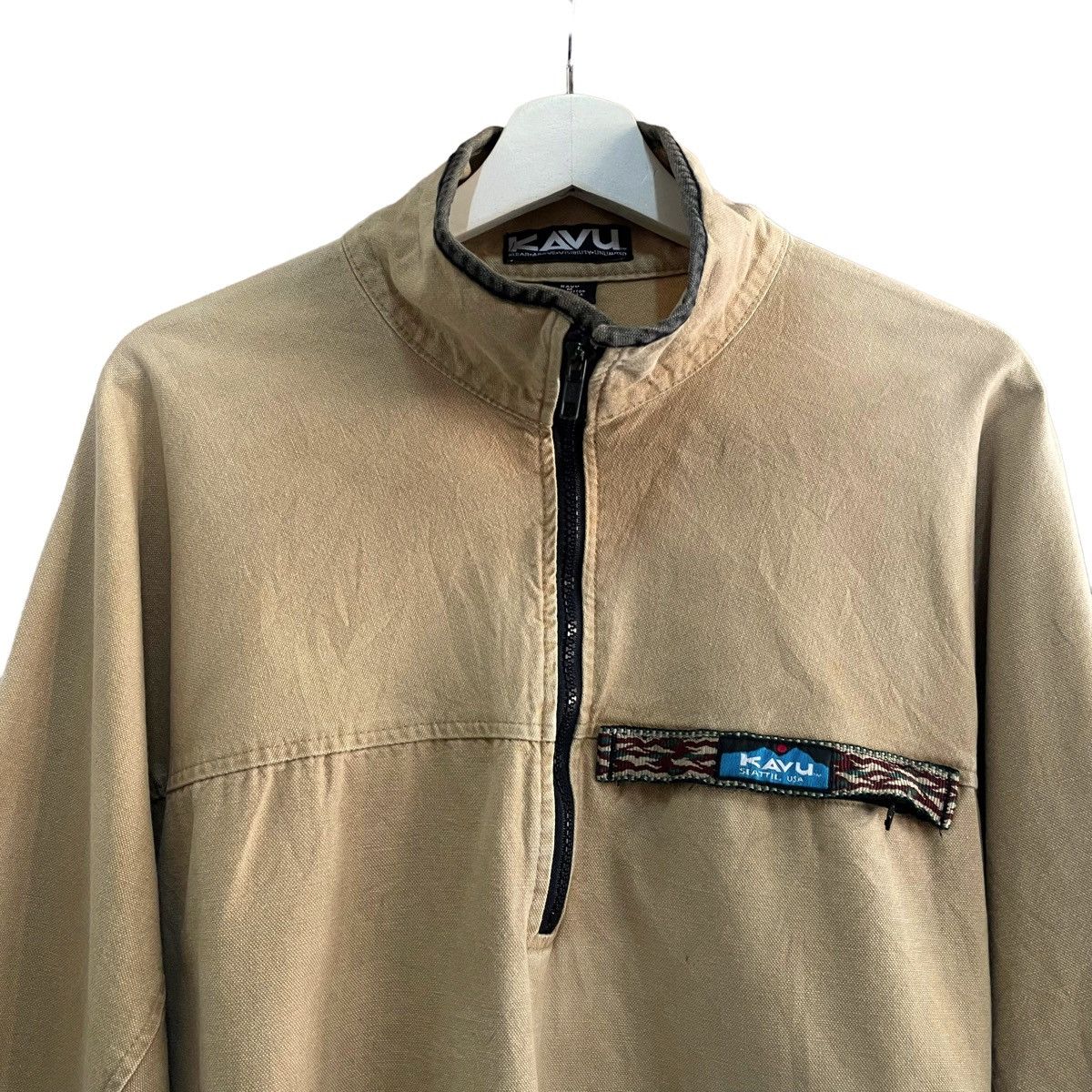 KAVU × Mountain Research × Vintage 💥 90s KAVU BEIGE VINTAGE SWEATER Size US M / EU 48-50 / 2 - 3 Thumbnail