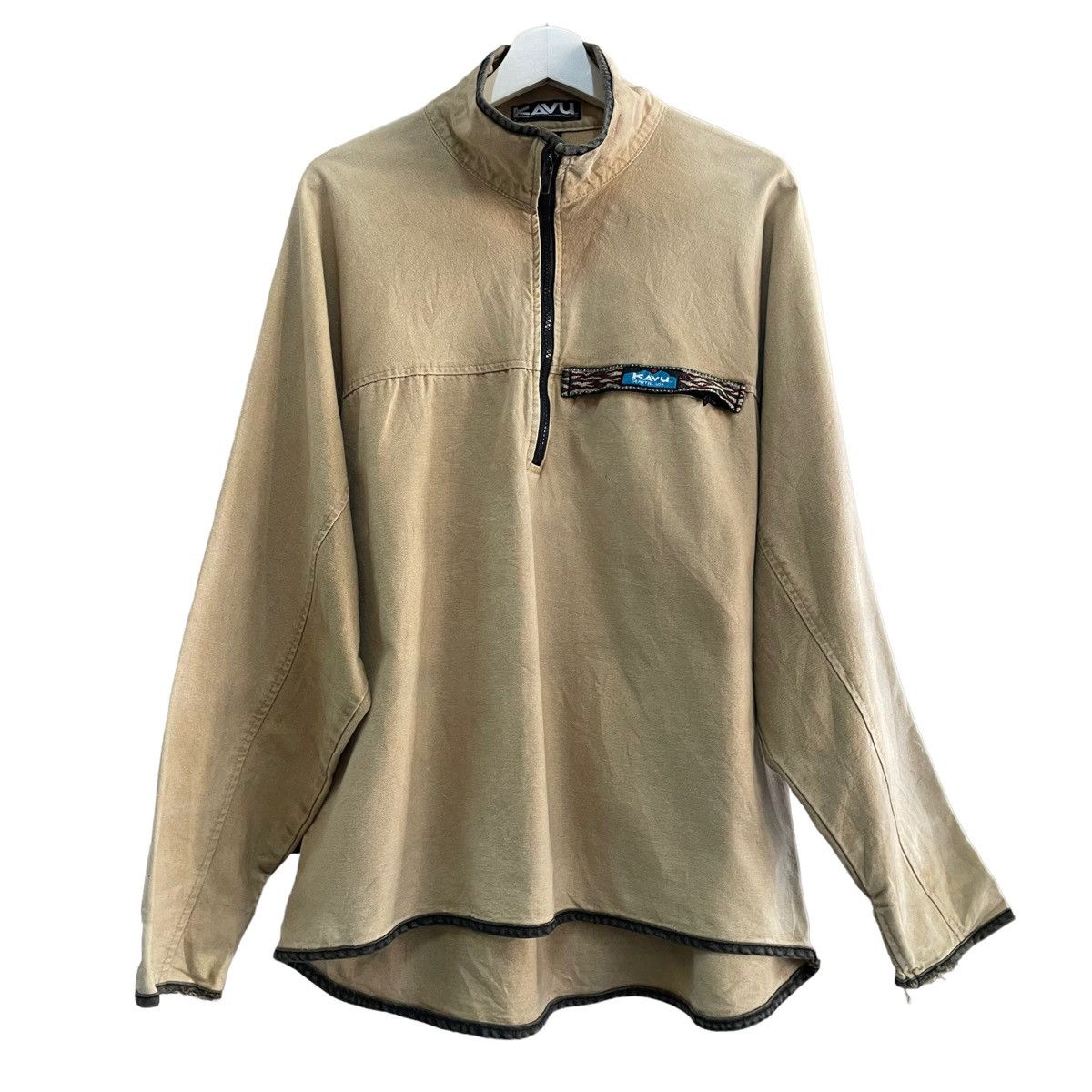 KAVU × Mountain Research × Vintage 💥 90s KAVU BEIGE VINTAGE SWEATER Size US M / EU 48-50 / 2 - 1 Thumbnail