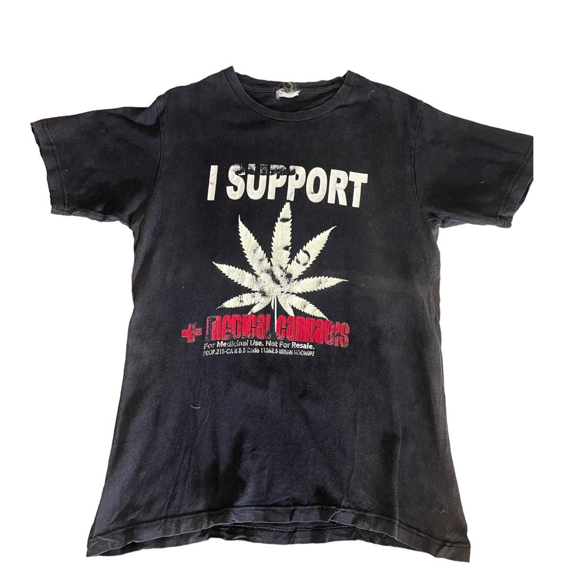 Vintage 💥 90s MEDICAL CANNABIS MARIJUANA TSHIRT Size US M / EU 48-50 / 2 - 1 Thumbnail