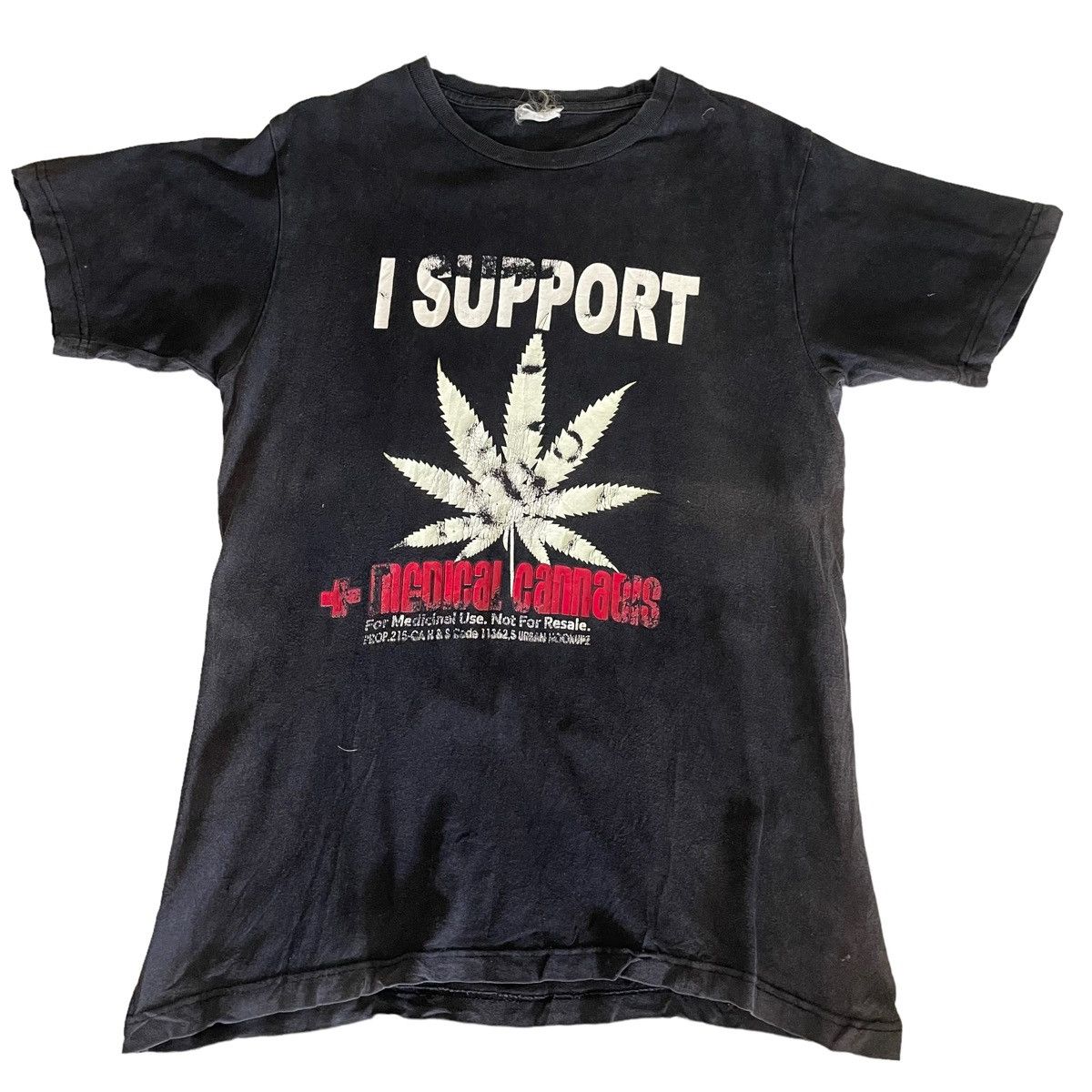 Vintage 💥 90s MEDICAL CANNABIS MARIJUANA TSHIRT Size US M / EU 48-50 / 2 - 2 Thumbnail