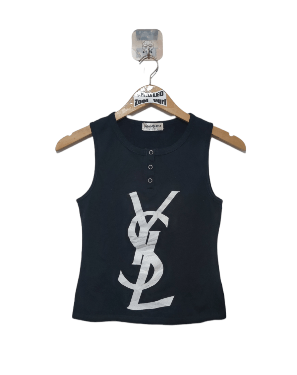 image of YSL Rive Gauche By Tom Ford Big Logo YSL Stretchy Material in Black, Men's (Size XS)