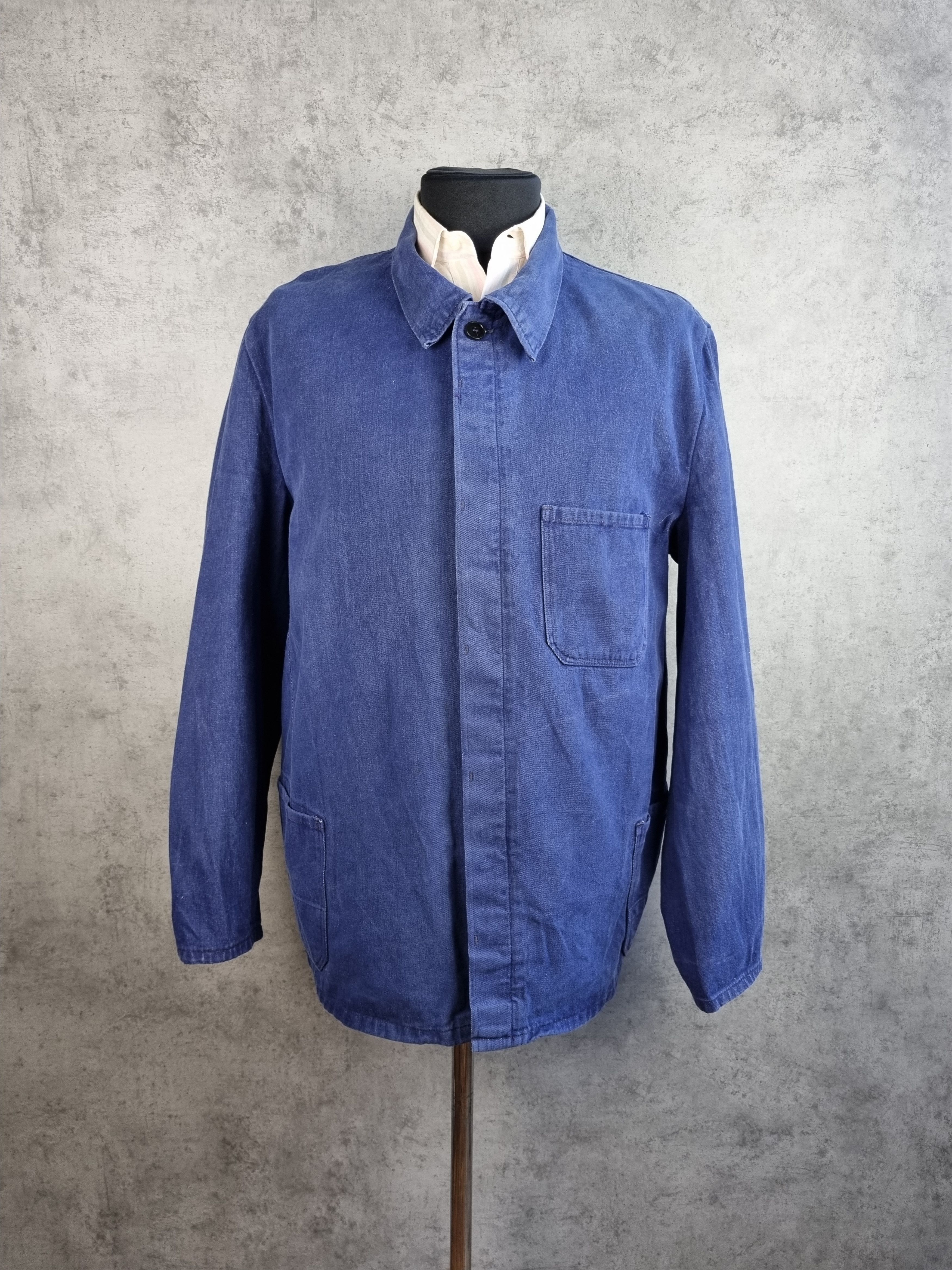 Le Laboureur Rare Size 50s Worker Button up Chore Vintage Jacket Size US XL / EU 56 / 4 - 2 Thumbnail